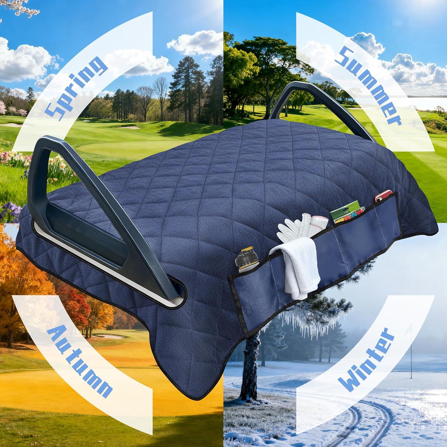 Funda de Asiento para Carro de Golf YOKYHOM Azul Marino 127x81 cm