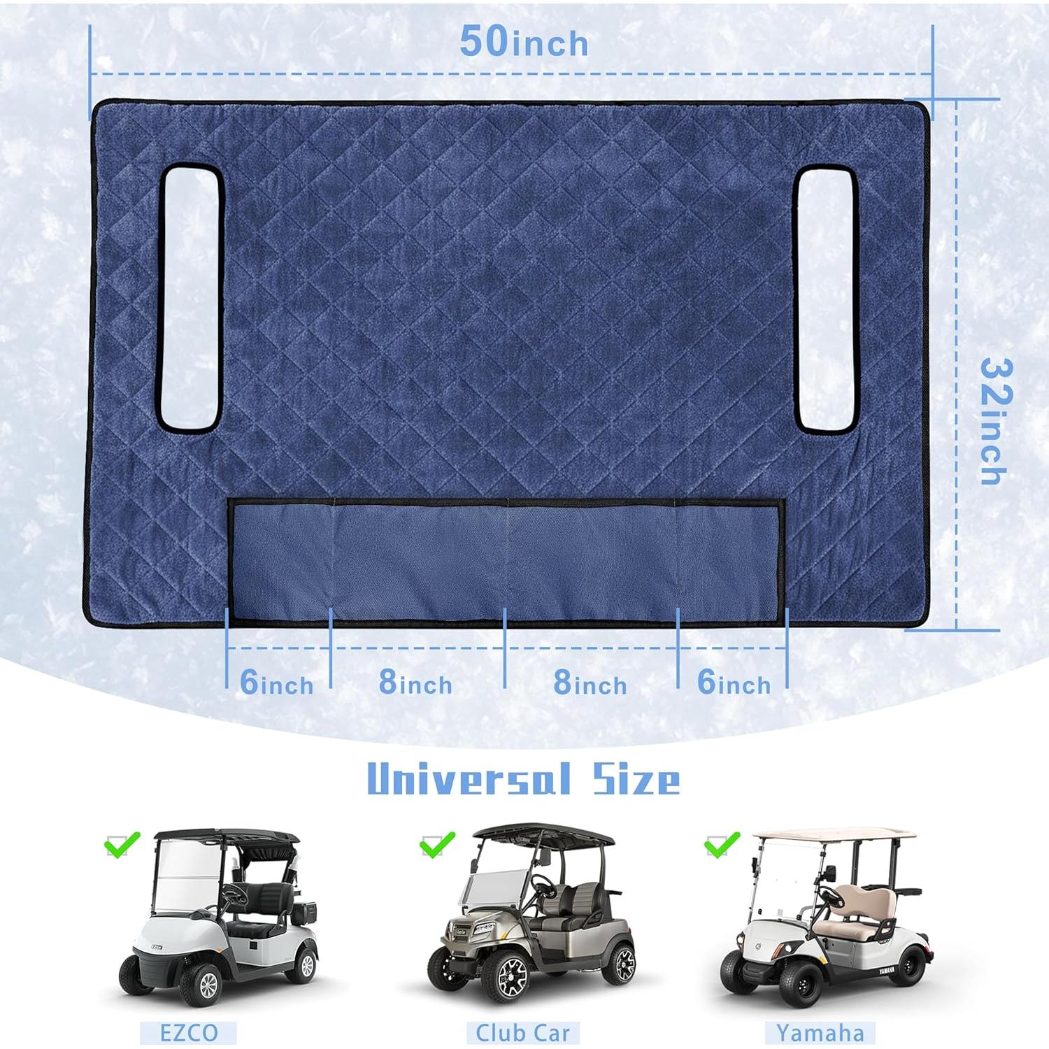 Funda de Asiento para Carro de Golf YOKYHOM Azul Marino 127x81 cm