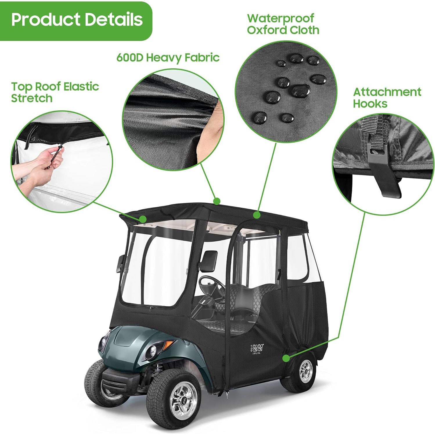 Cubierta de Carro de Golf 10L0L para 2 Pasajeros Yamaha G14 G16 G22 G29