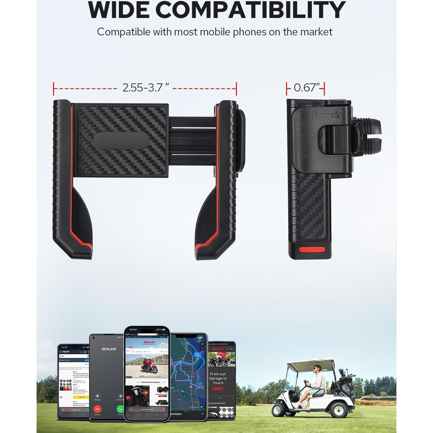 Soporte Magnético para Teléfono de Carro de Golf Benlari N52