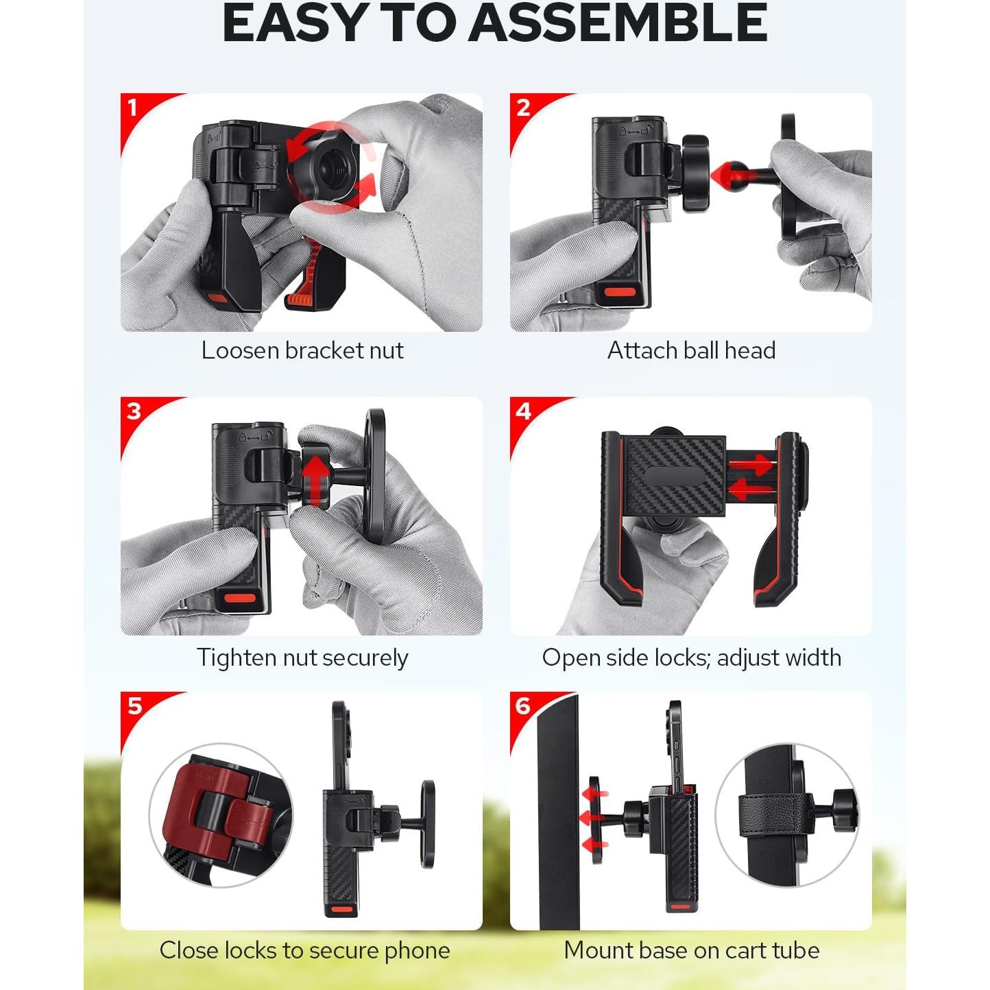 Soporte Magnético para Teléfono de Carro de Golf Benlari N52