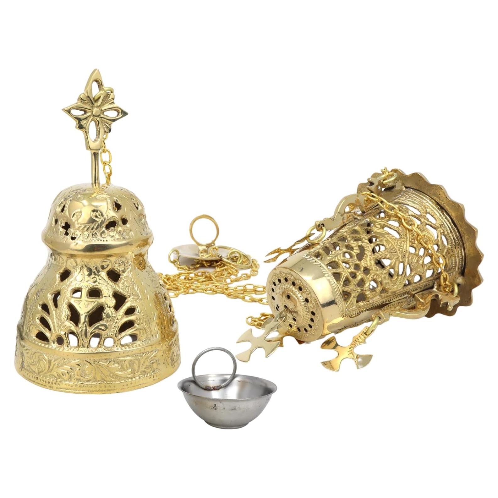 Censador Ornamental de Latón Needzo 63.5 cm para Incienso