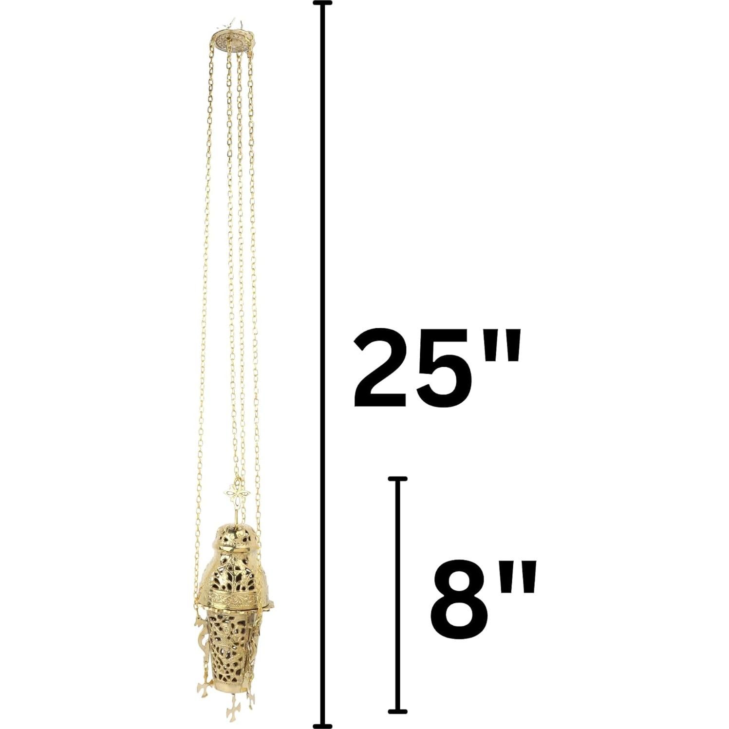 Censador Ornamental de Latón Needzo 63.5 cm para Incienso