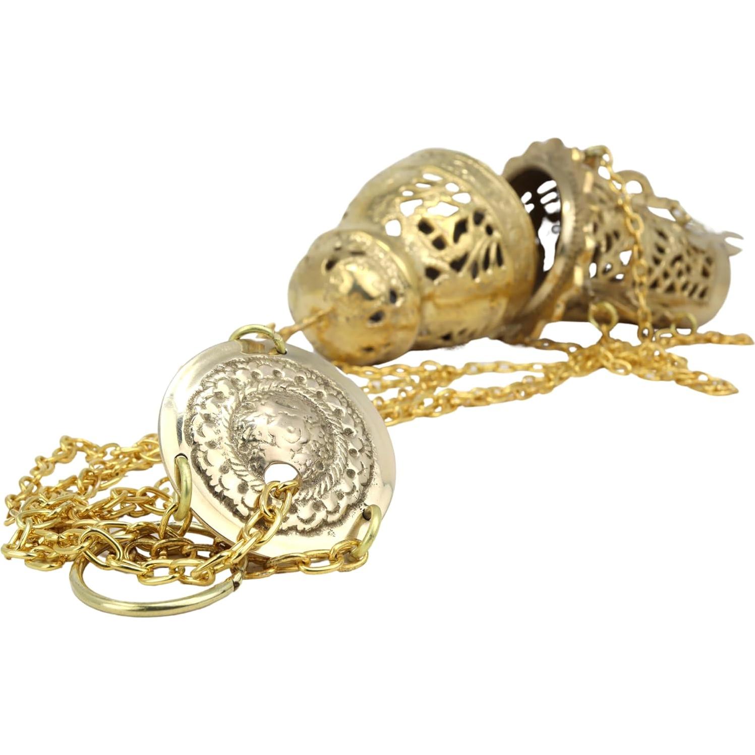 Censador Ornamental de Latón Needzo 63.5 cm para Incienso