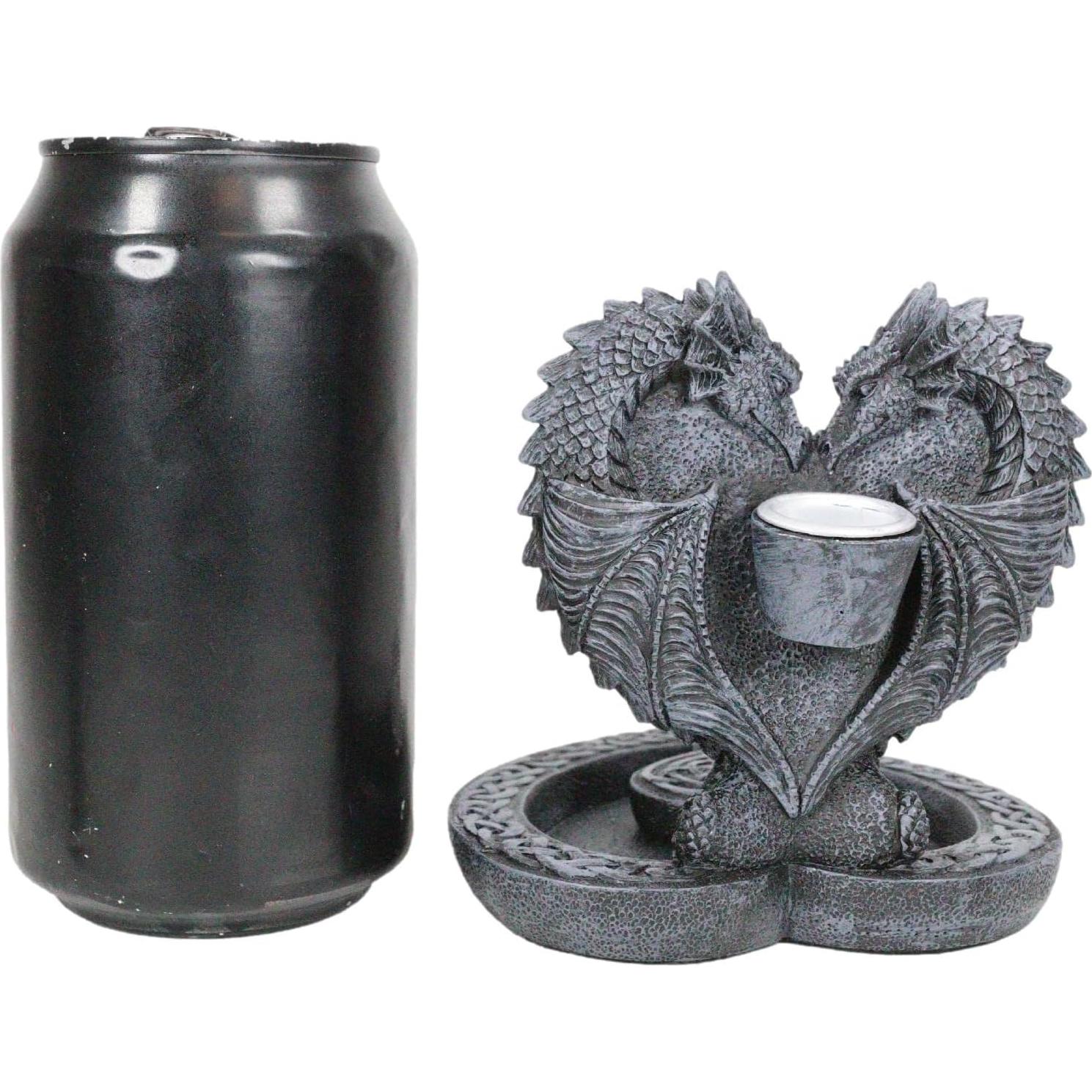 Incensario de Corazón Doble Dragón Celta Ebros Gift 10.8cm