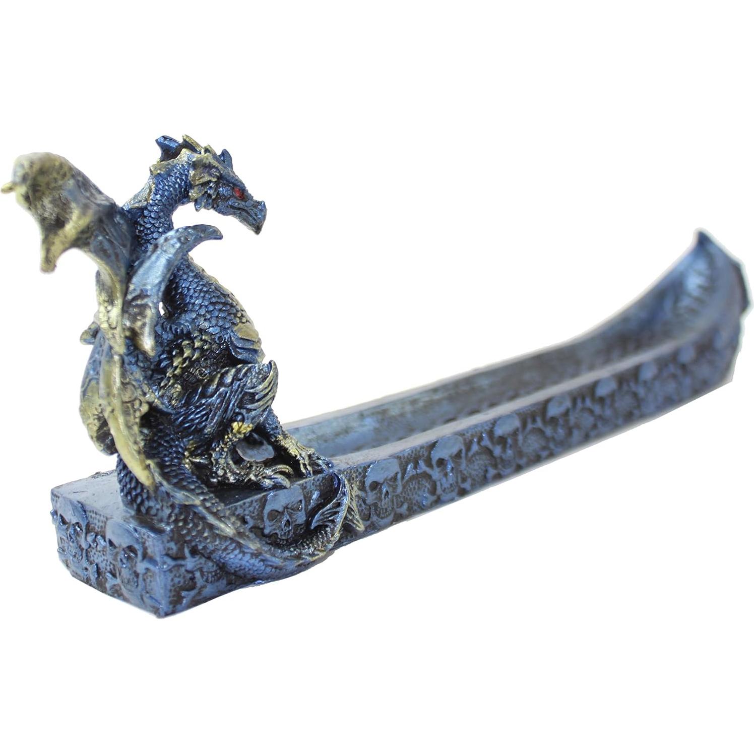 Soporte de Incienso Dragón de Fuego Azul 29.21 cm Pagamos