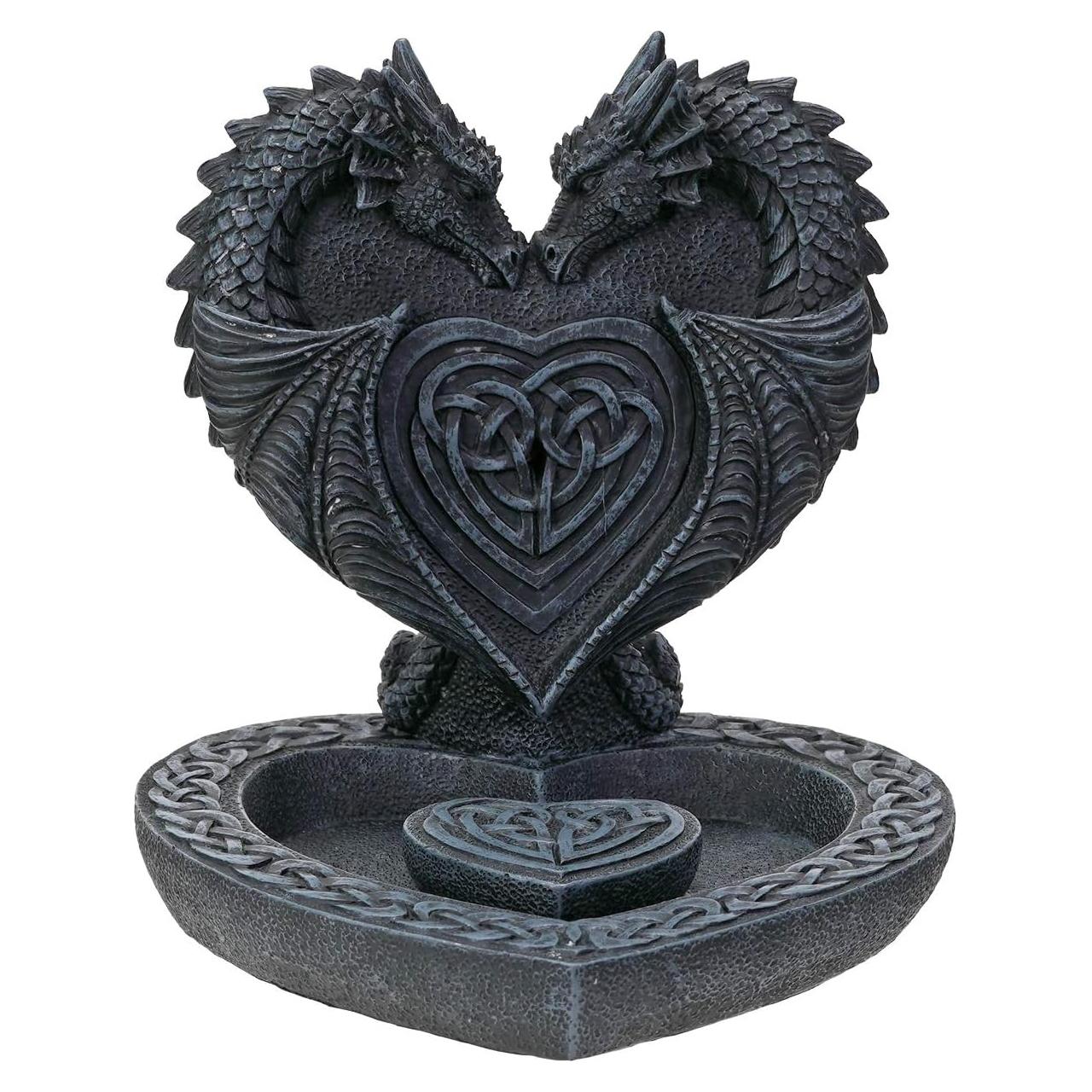 Figurita de Resina Doble Dragón Pacific Giftware 10.16x10.8 cm