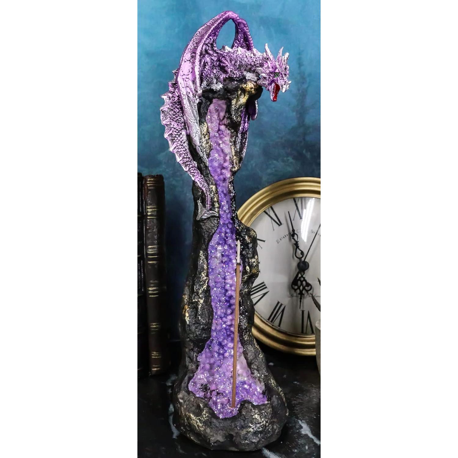 Soporte de Incienso Dragón Púrpura Ebros Gift 26.67 cm