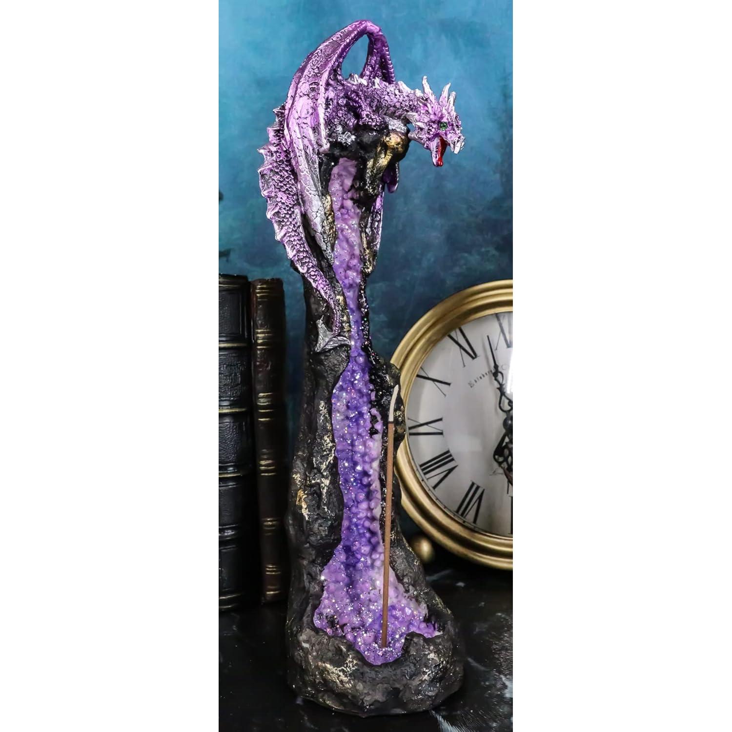 Soporte de Incienso Dragón Púrpura Ebros Gift 26.67 cm