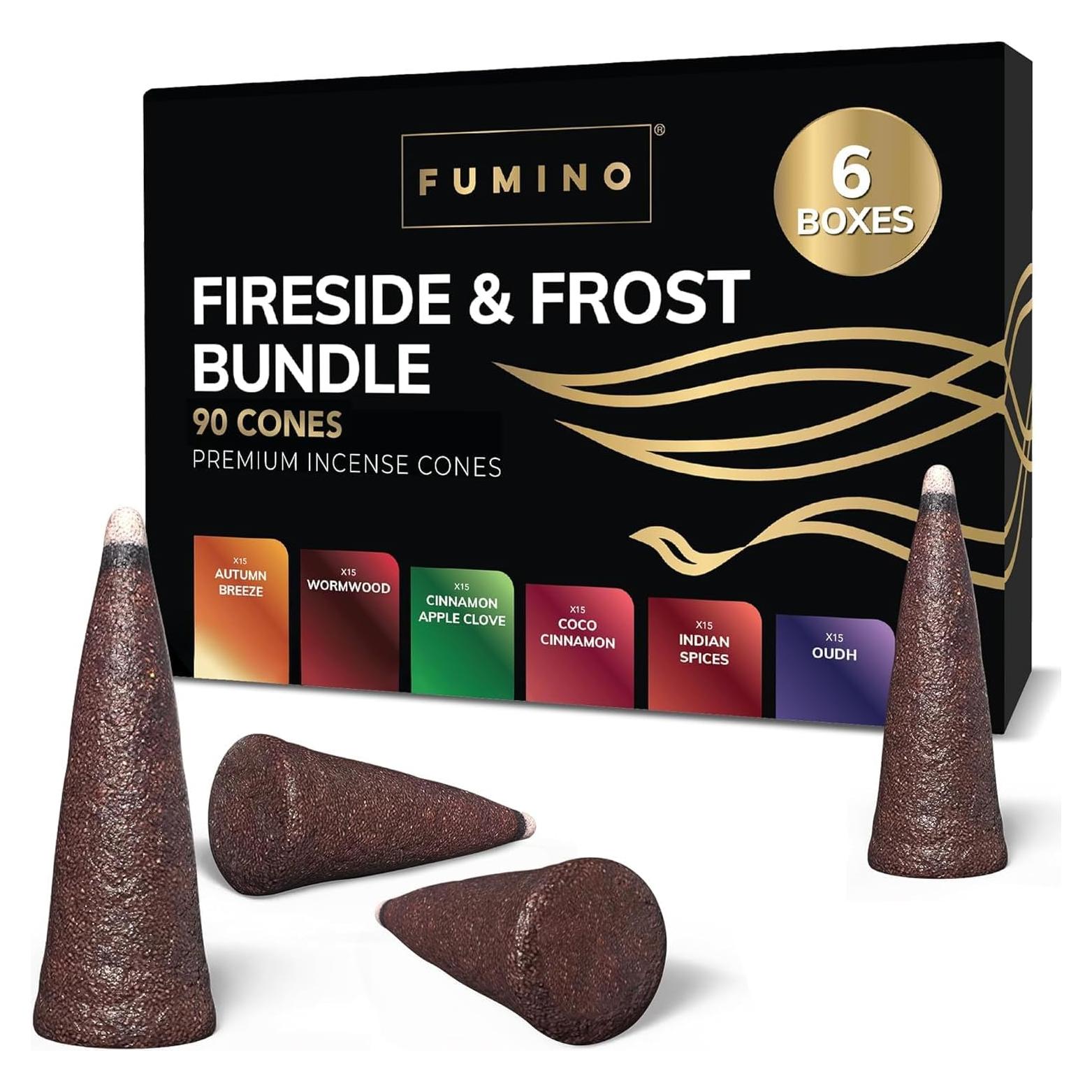 Conos de Incienso Fumino 90 Piezas Aromas Naturales