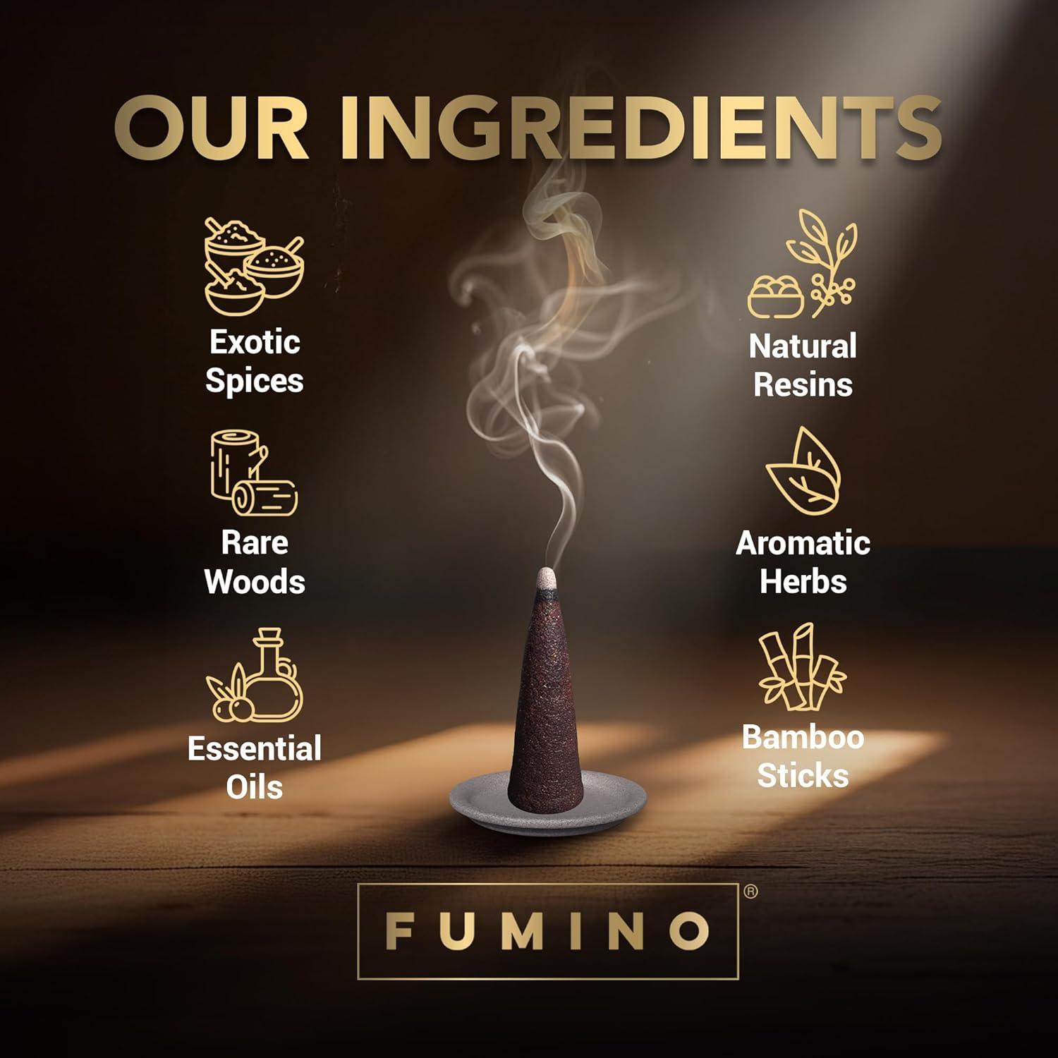 Conos de Incienso Fumino 90 Piezas Aromas Naturales