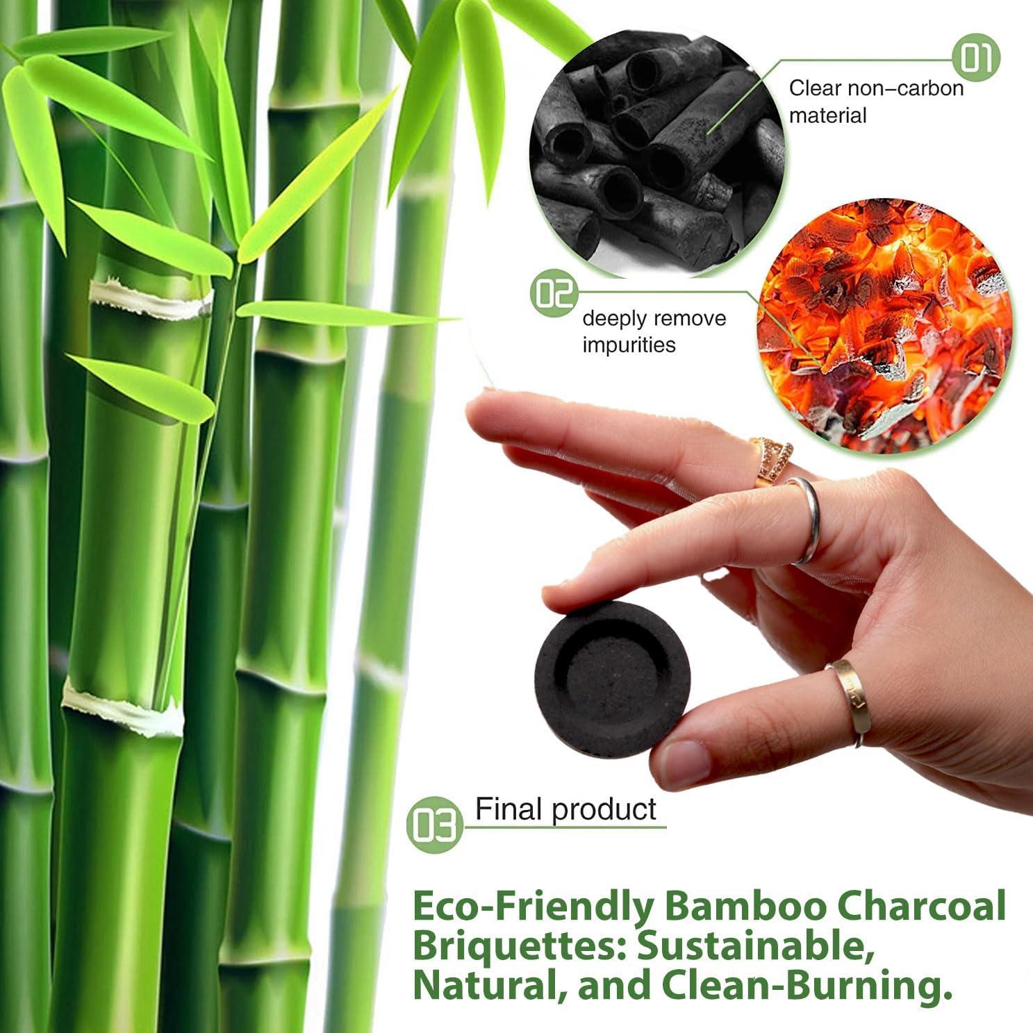 Briquetas de Carbón de Bambú Maison d'Orient - 10 Discos