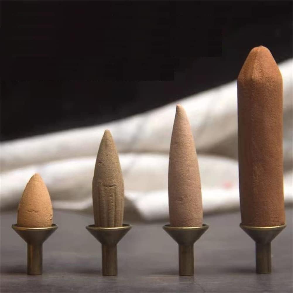 Soporte de Conos de Incienso Retroceso Luzen 8 Piezas Metal Bronce