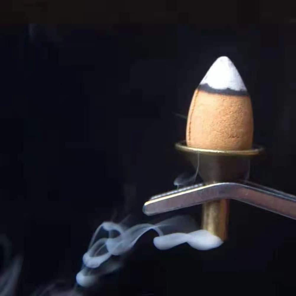 Soporte de Conos de Incienso Retroceso Luzen 8 Piezas Metal Bronce