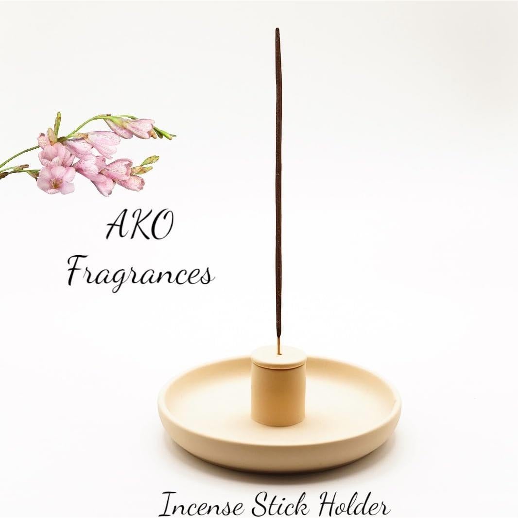 Soporte para Incienso 4 en 1 AKO FRAGRANCES Cerámica Beige