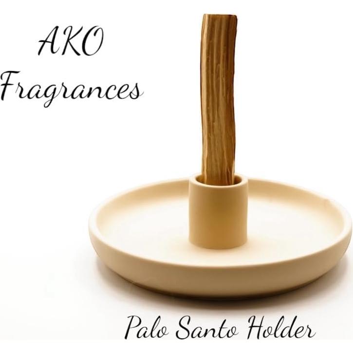 Soporte para Incienso 4 en 1 AKO FRAGRANCES Cerámica Beige