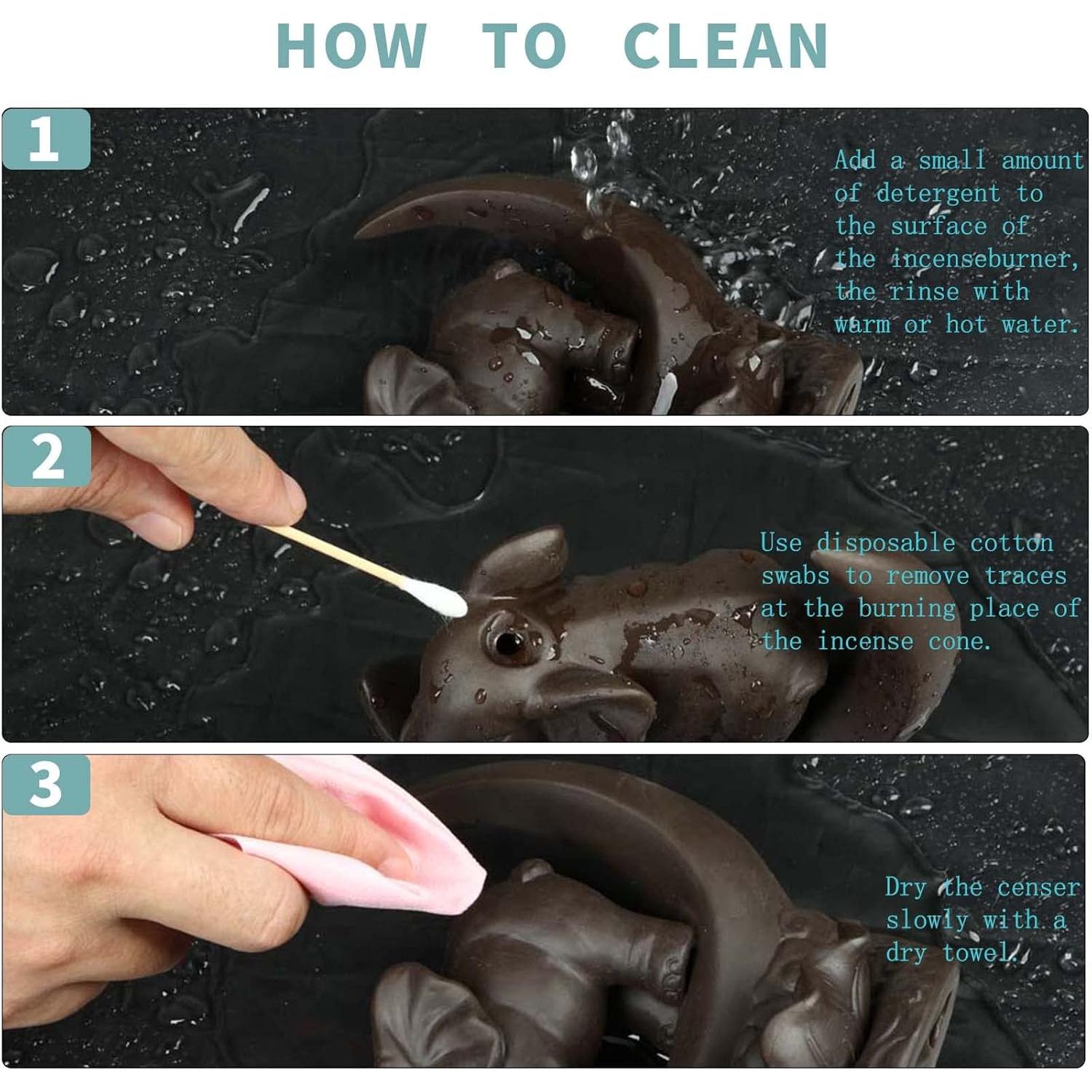 Soporte de Incienso Retroceso YYW Cerámica Blanca con 20 Conos