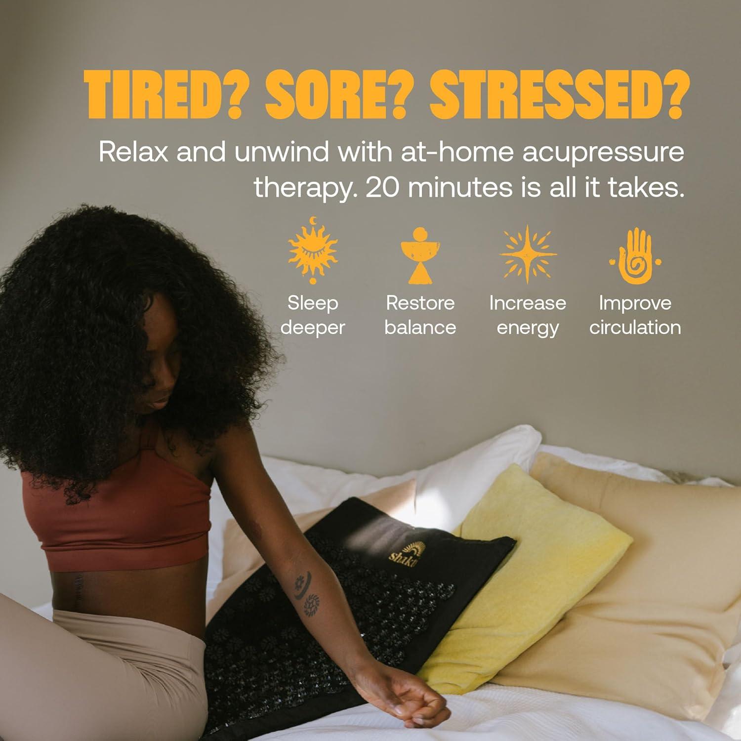 Alfombrilla de Acupresión ShaktiMat Clásico Nivel 2 Negra