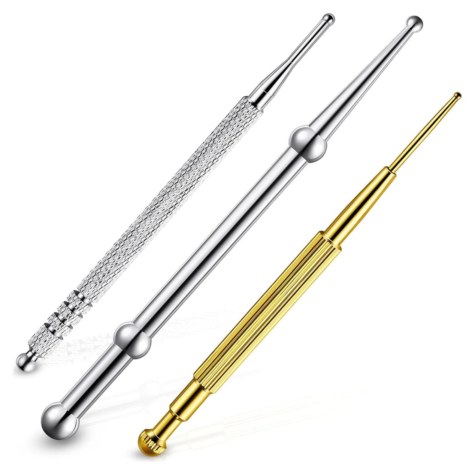 Herramienta de Masaje Facial Nuanchu 3 Piezas Acero Inoxidable