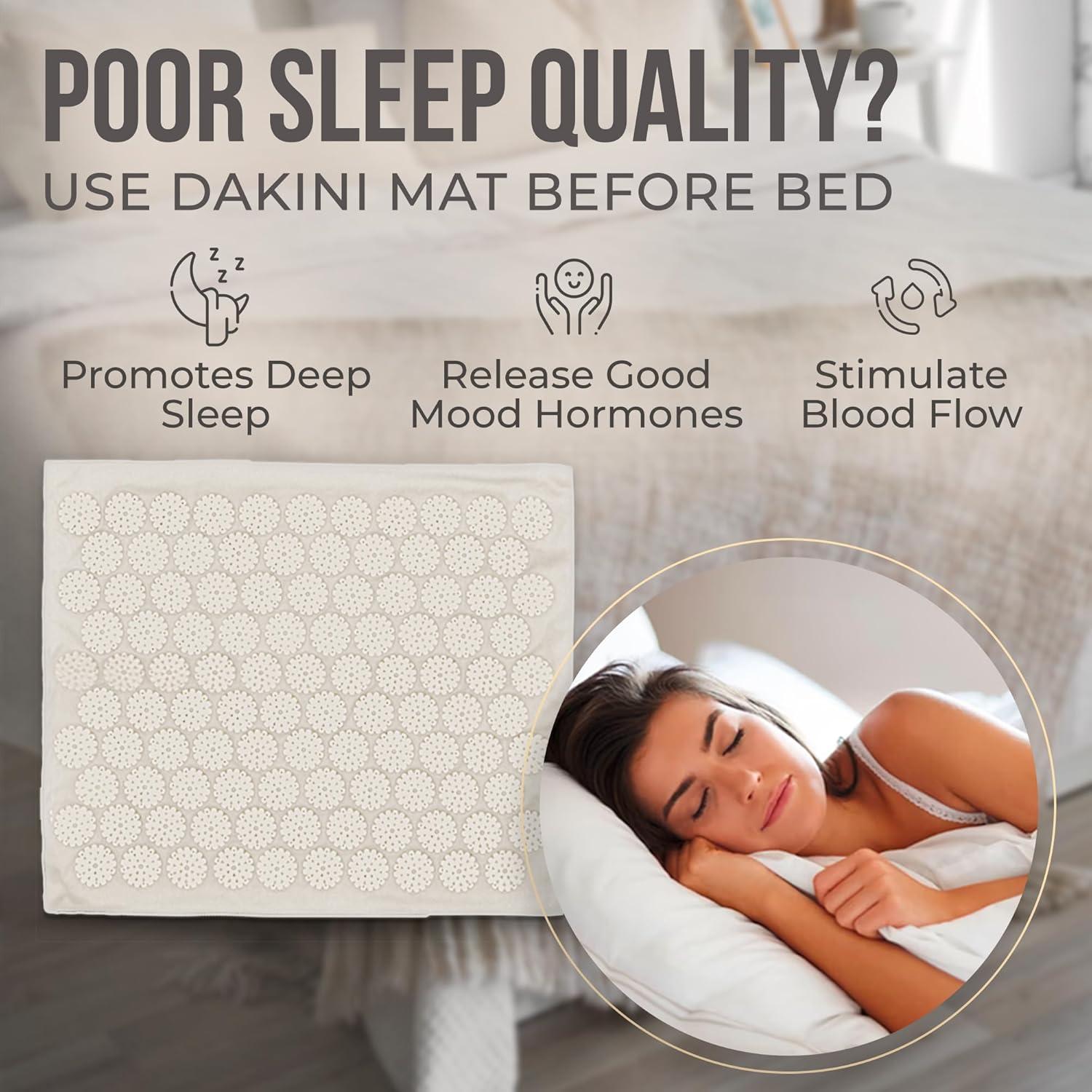 Conjunto de Acupresión Dakini - Almohadilla y Cojín para Alivio del Dolor