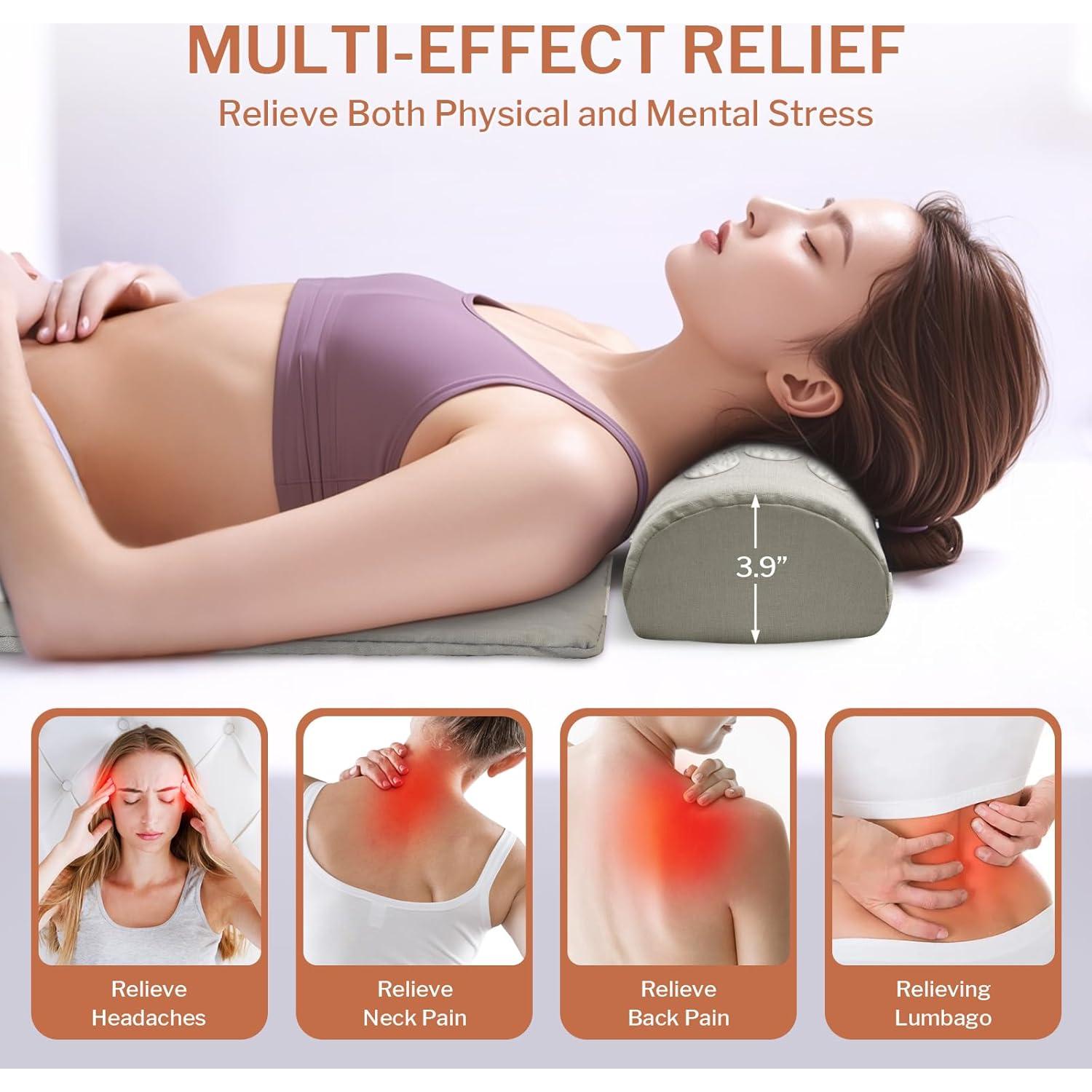 Almohadilla de Acupresión Calentada HOMLYNS 61x30cm 3 Niveles