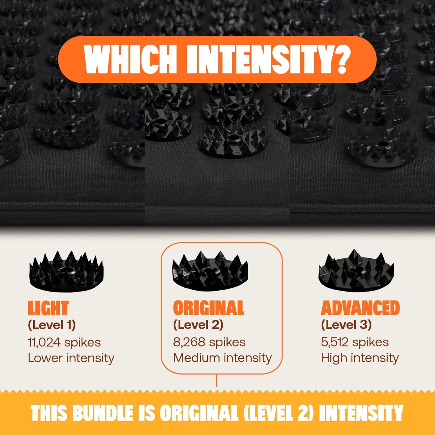 Conjunto de Almohada y Esteras de Acupresión ShaktiMat Premium Nivel 2