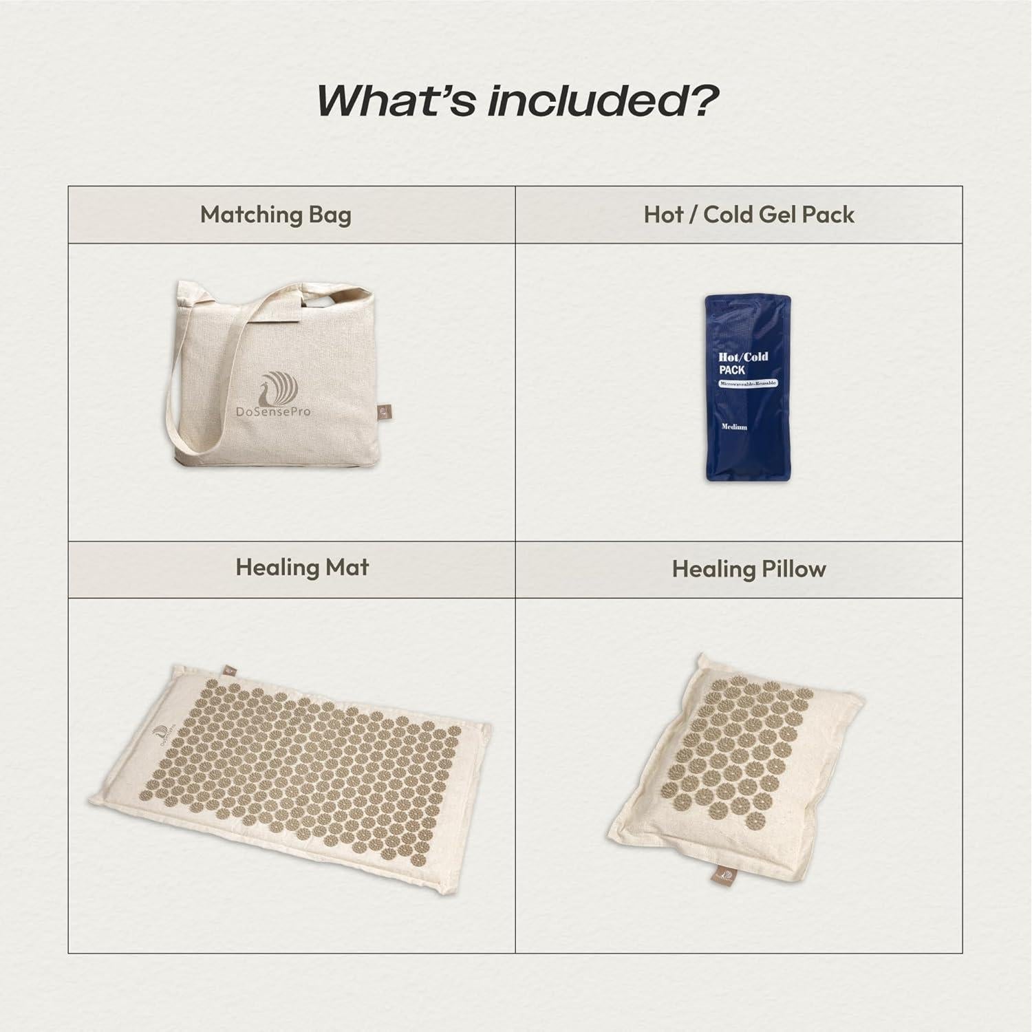 Juego de Almohadilla y Cojín de Acupresión DoSensePro 73.66 cm