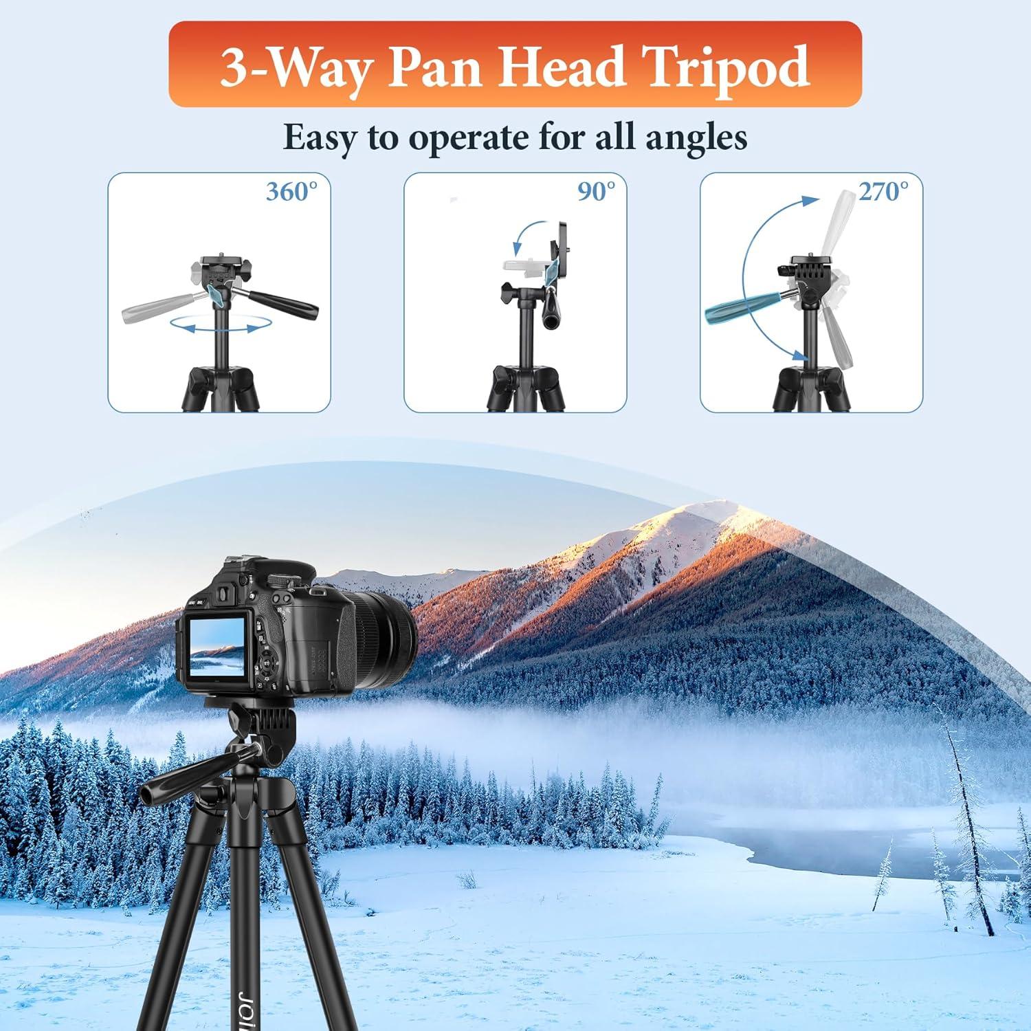 Trípode JOILCAN 82 cm con soporte para celular y control remoto