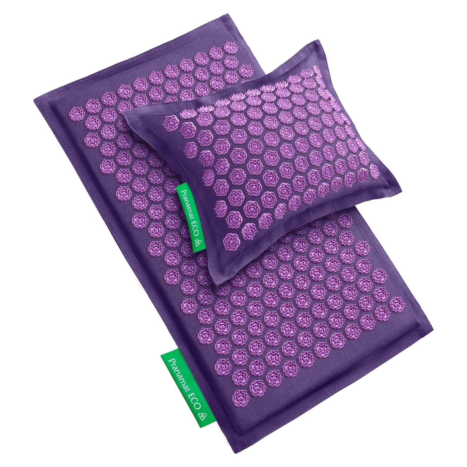 Juego de Almohadilla y Cojín de Acupresión Pranamat Lavanda
