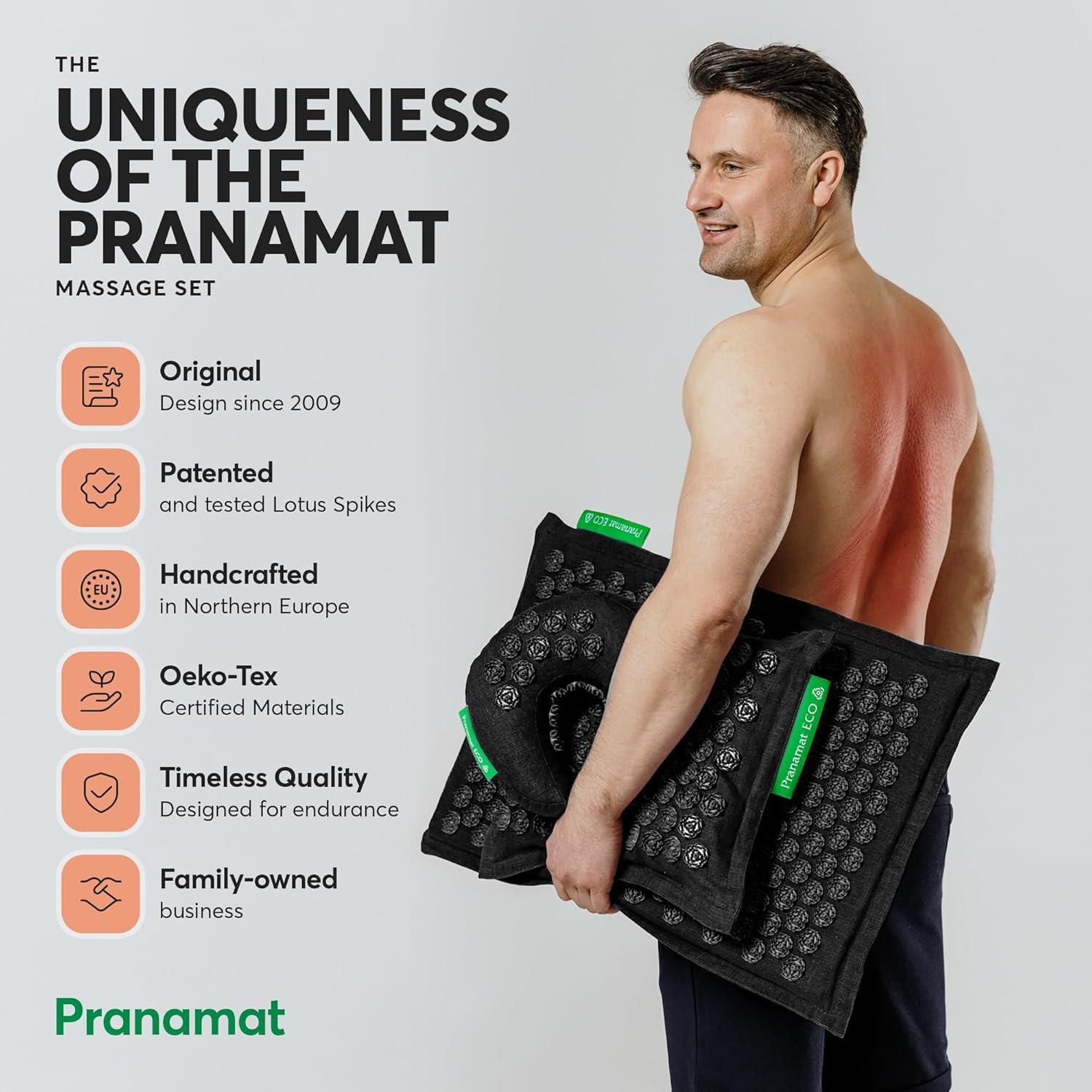 Juego de Almohadilla y Cojín de Acupresión Pranamat Lavanda