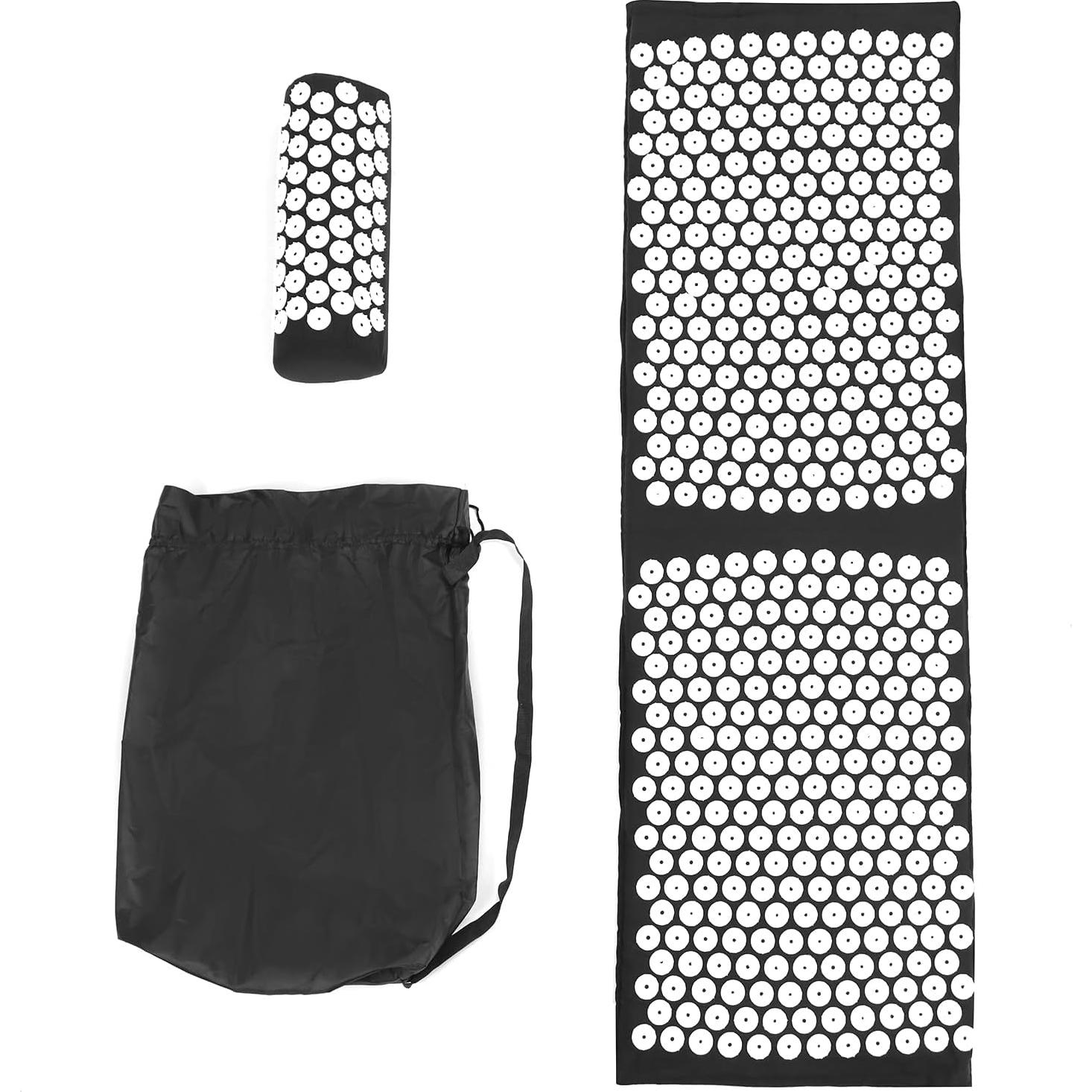 Juego de Almohadilla y Almohada de Acupresión QWORK - Alivio Dolor Cuello y Espalda