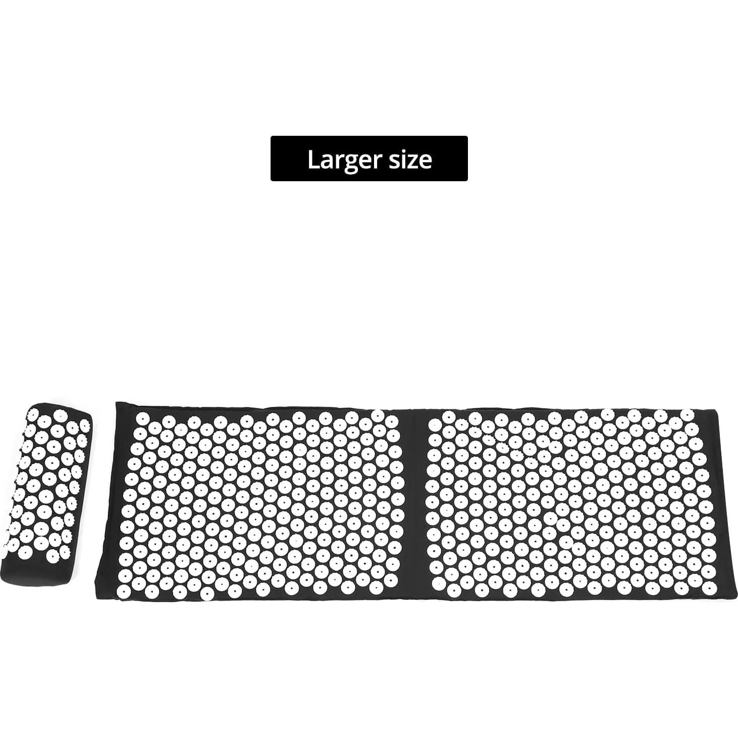 Juego de Almohadilla y Almohada de Acupresión QWORK - Alivio Dolor Cuello y Espalda