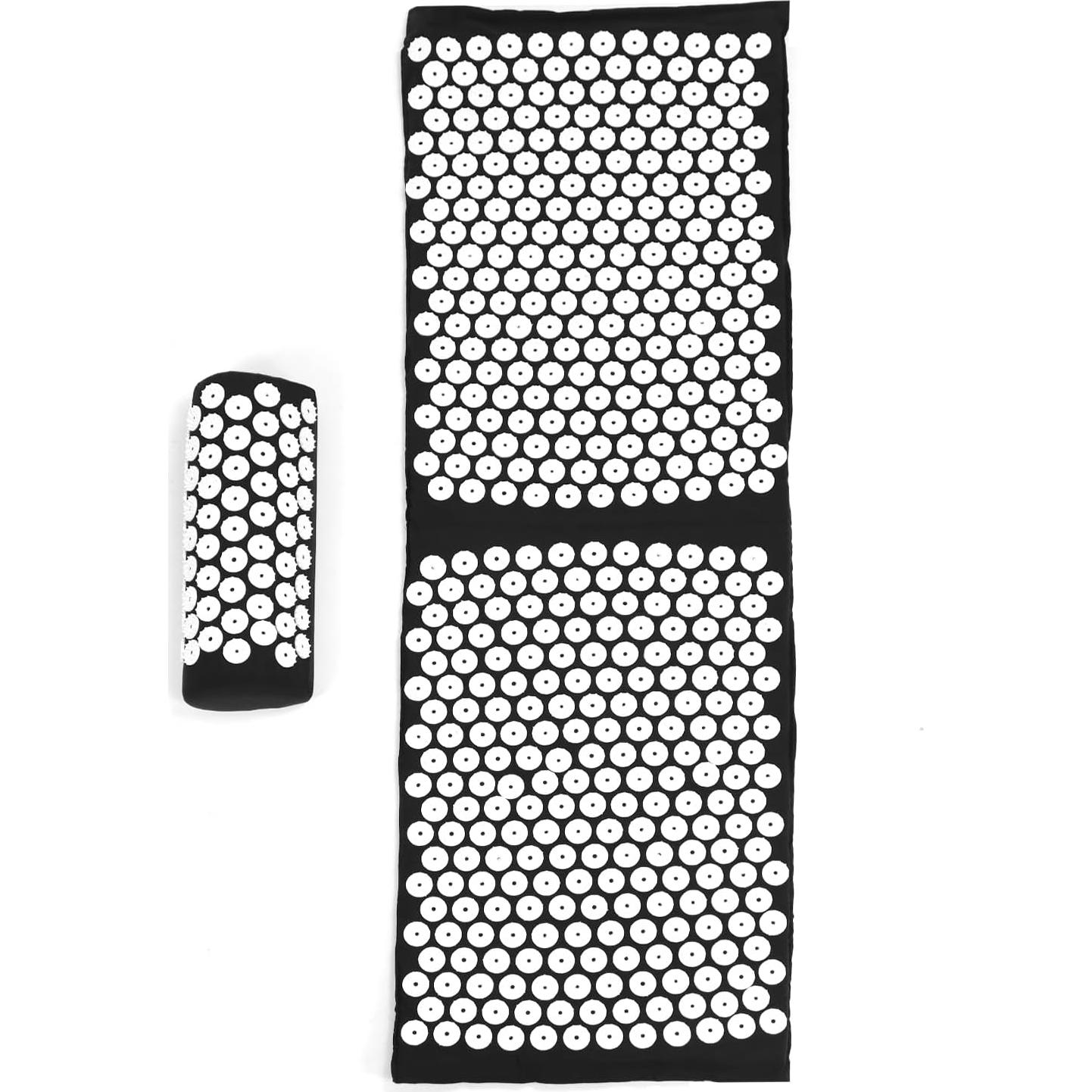 Juego de Almohadilla y Almohada de Acupresión QWORK - Alivio Dolor Cuello y Espalda