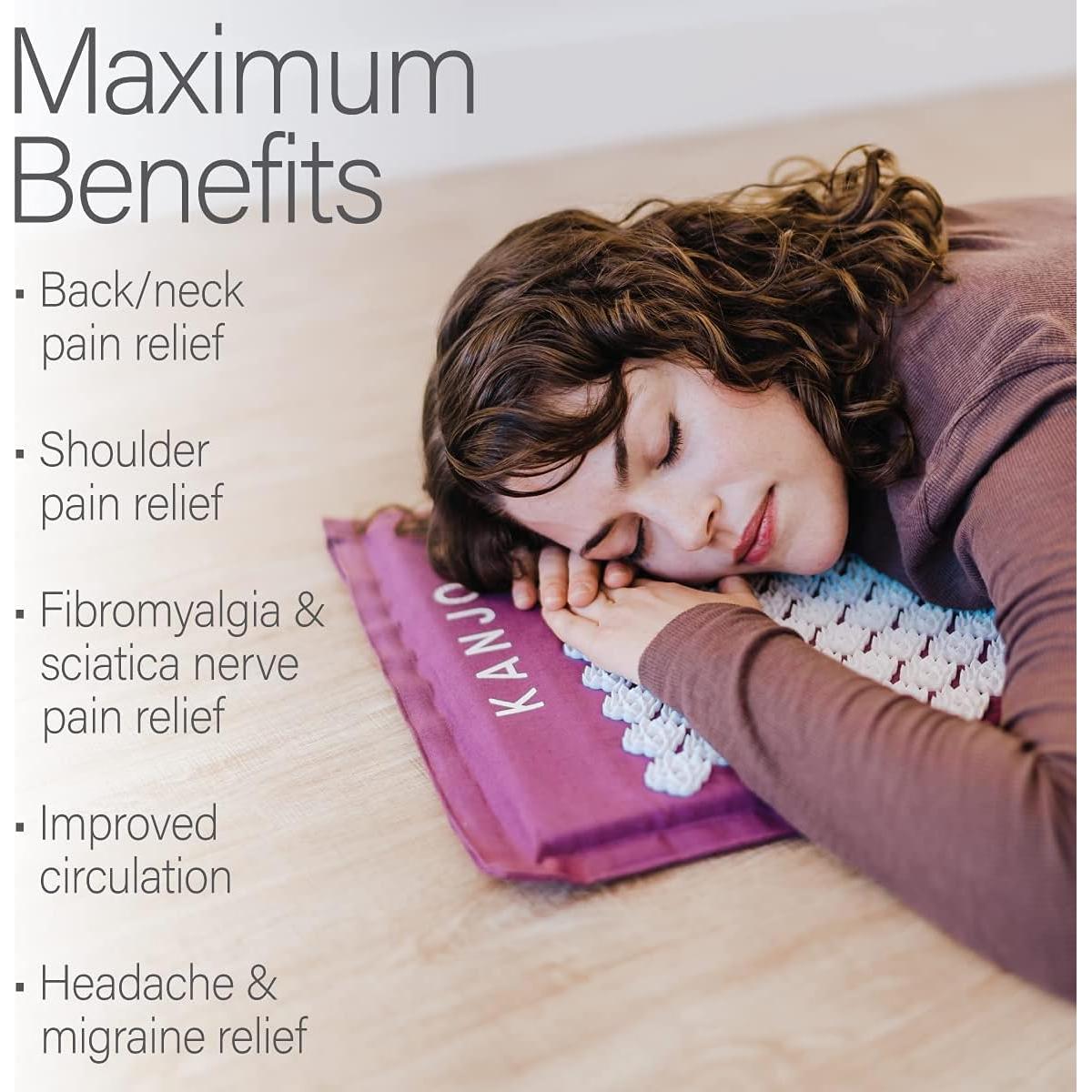 Conjunto Almohadilla y Almohada Acupresión Kanjo - Alivio Dolor