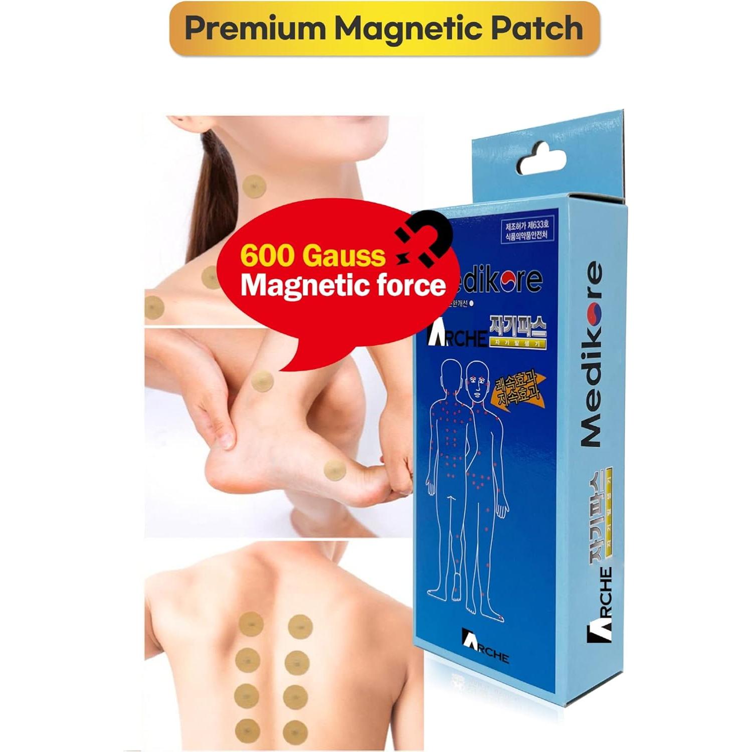 100 Parches Magnéticos ARCHE para Alivio del Dolor