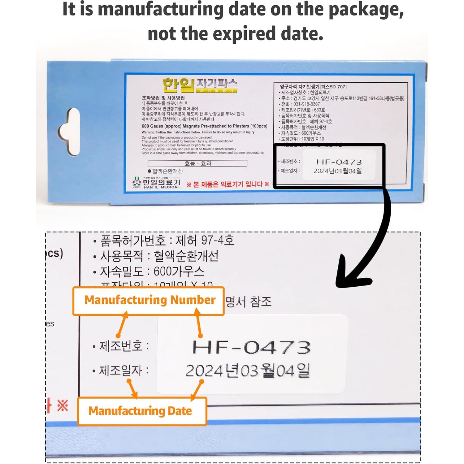 100 Parches Magnéticos ARCHE para Alivio del Dolor