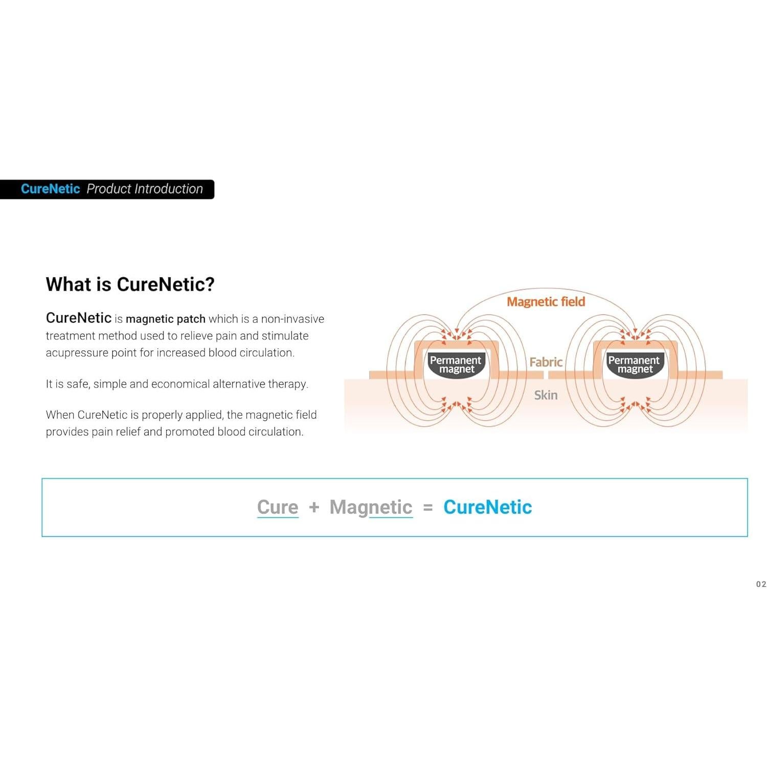 Parche Magnético CureNetic Tipo Moneda 40pcs Alivio Dolor