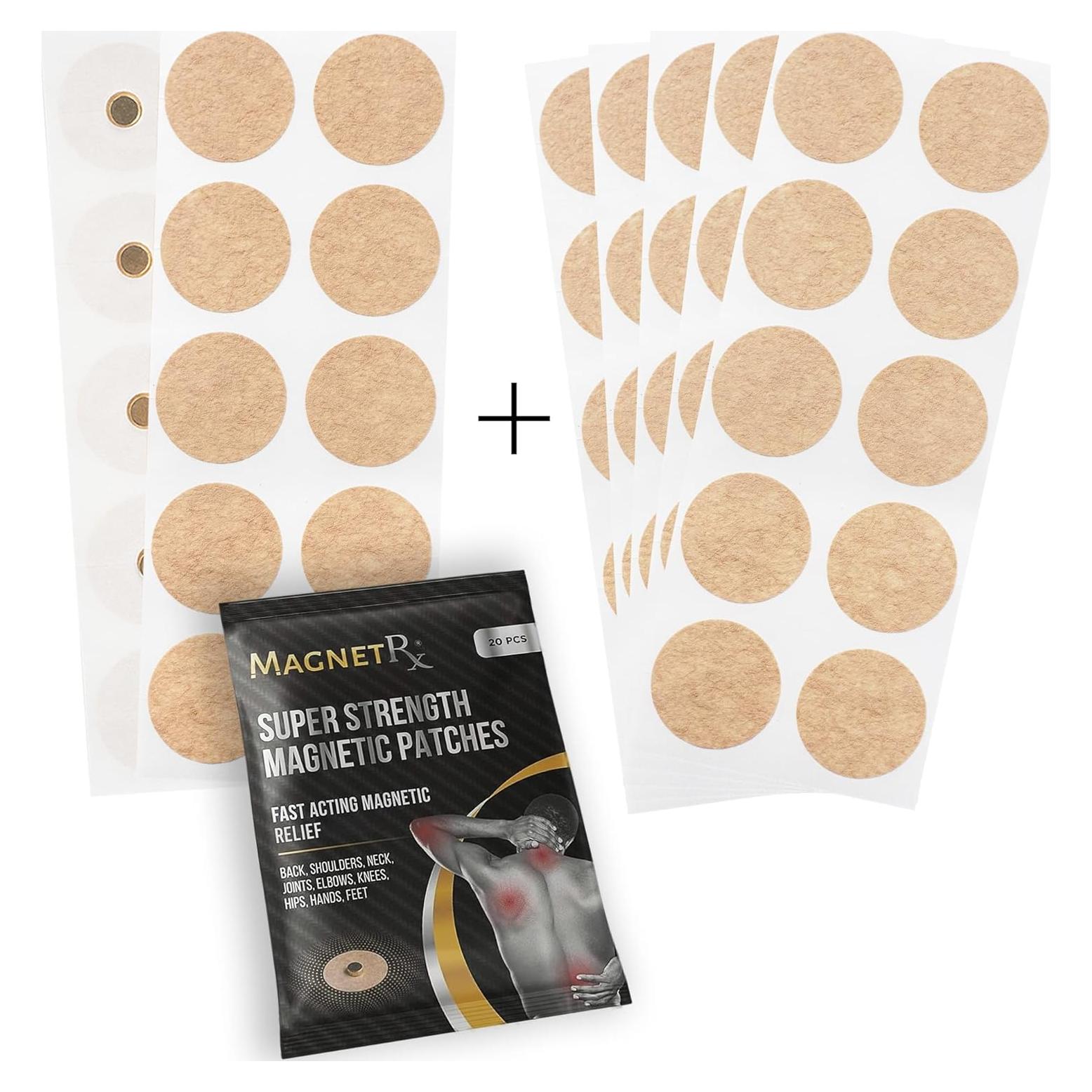 Parches de Acupresión Magnética MagnetRX - 20 Imanes 3500 Gauss