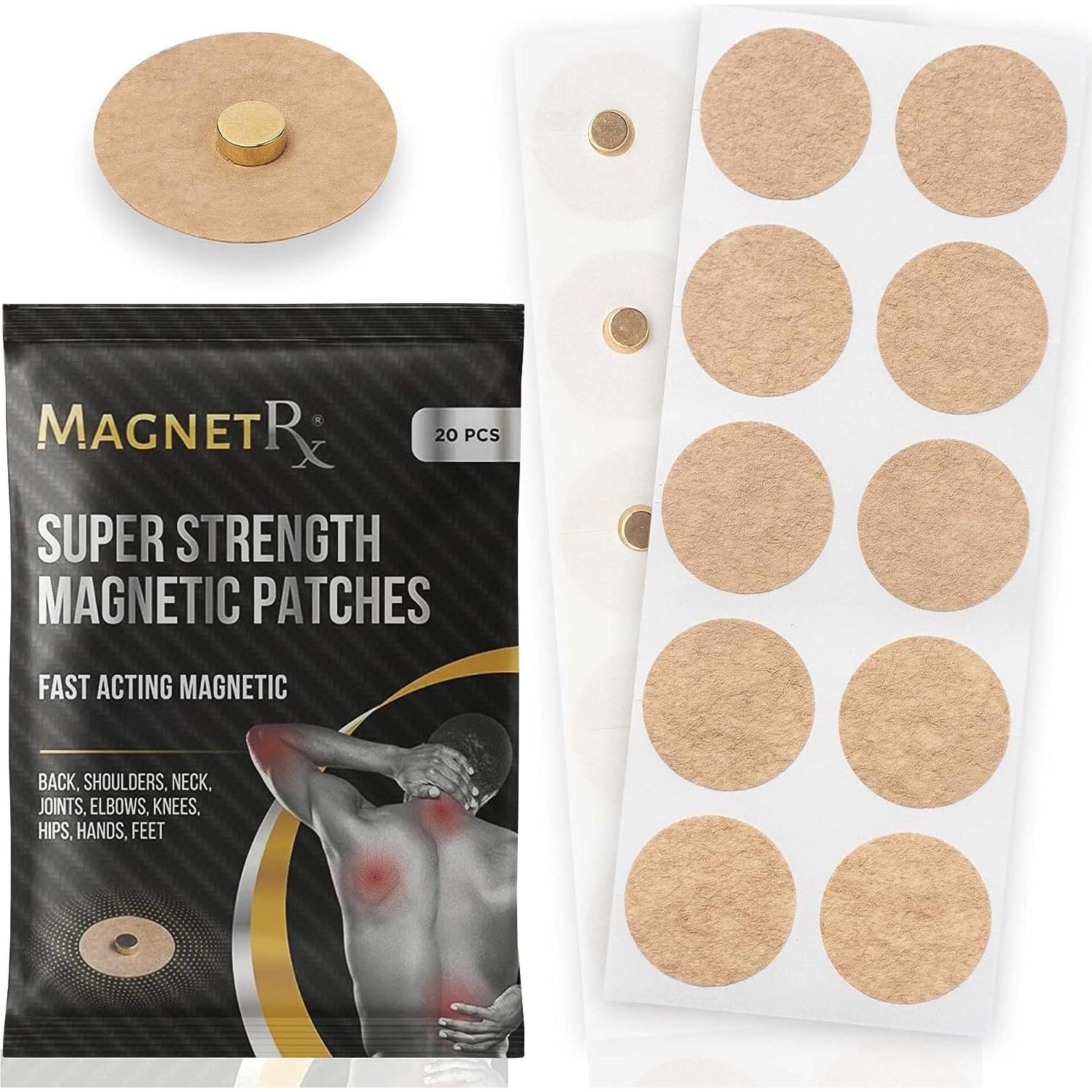 Parches de Acupresión Magnética MagnetRX - 20 Imanes 3500 Gauss