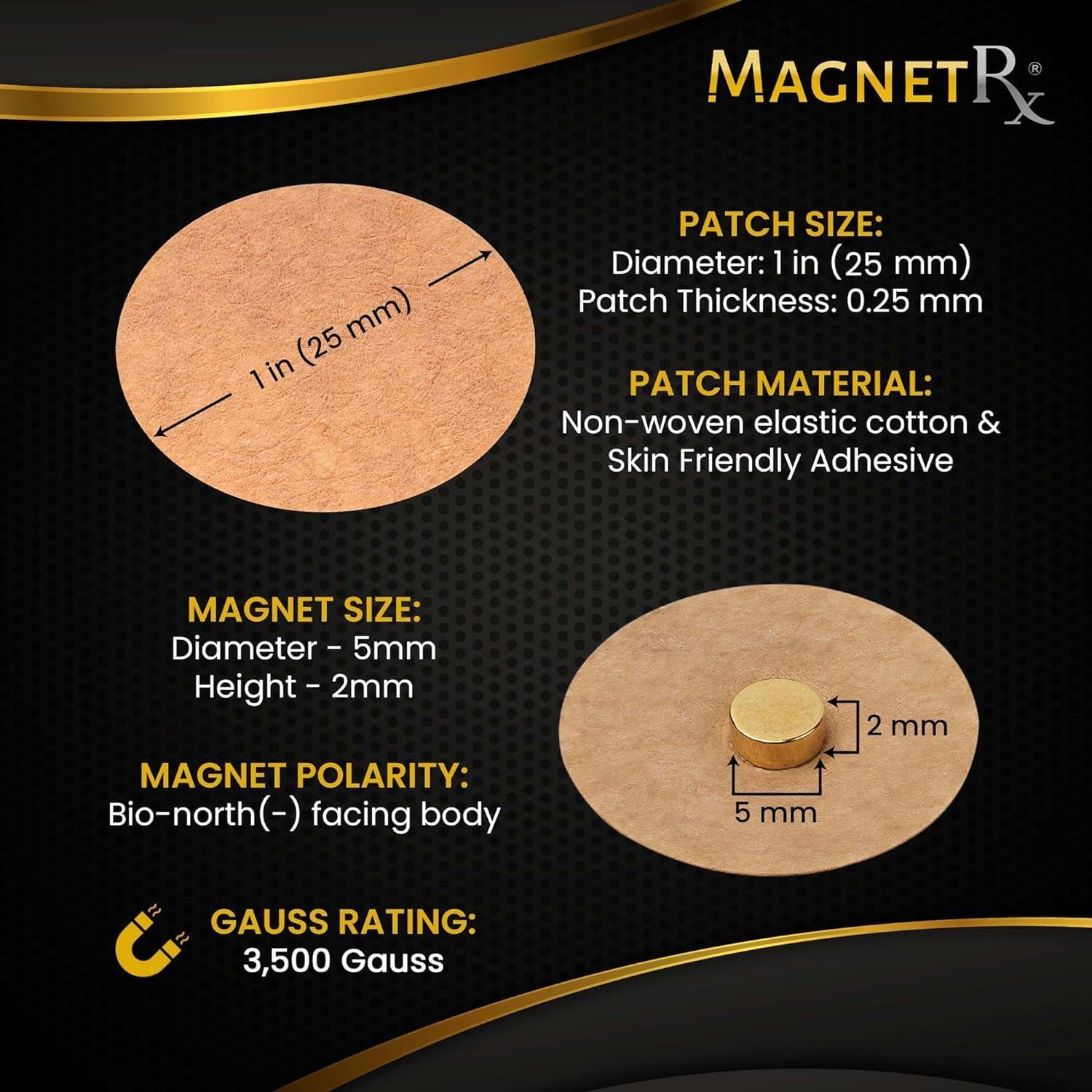 Parches de Acupresión Magnética MagnetRX - 20 Imanes 3500 Gauss