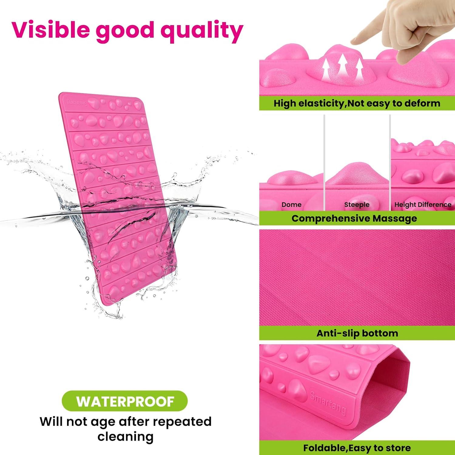 Alfombrilla de Acupresión Plegable Smartang Rosa 50x30cm