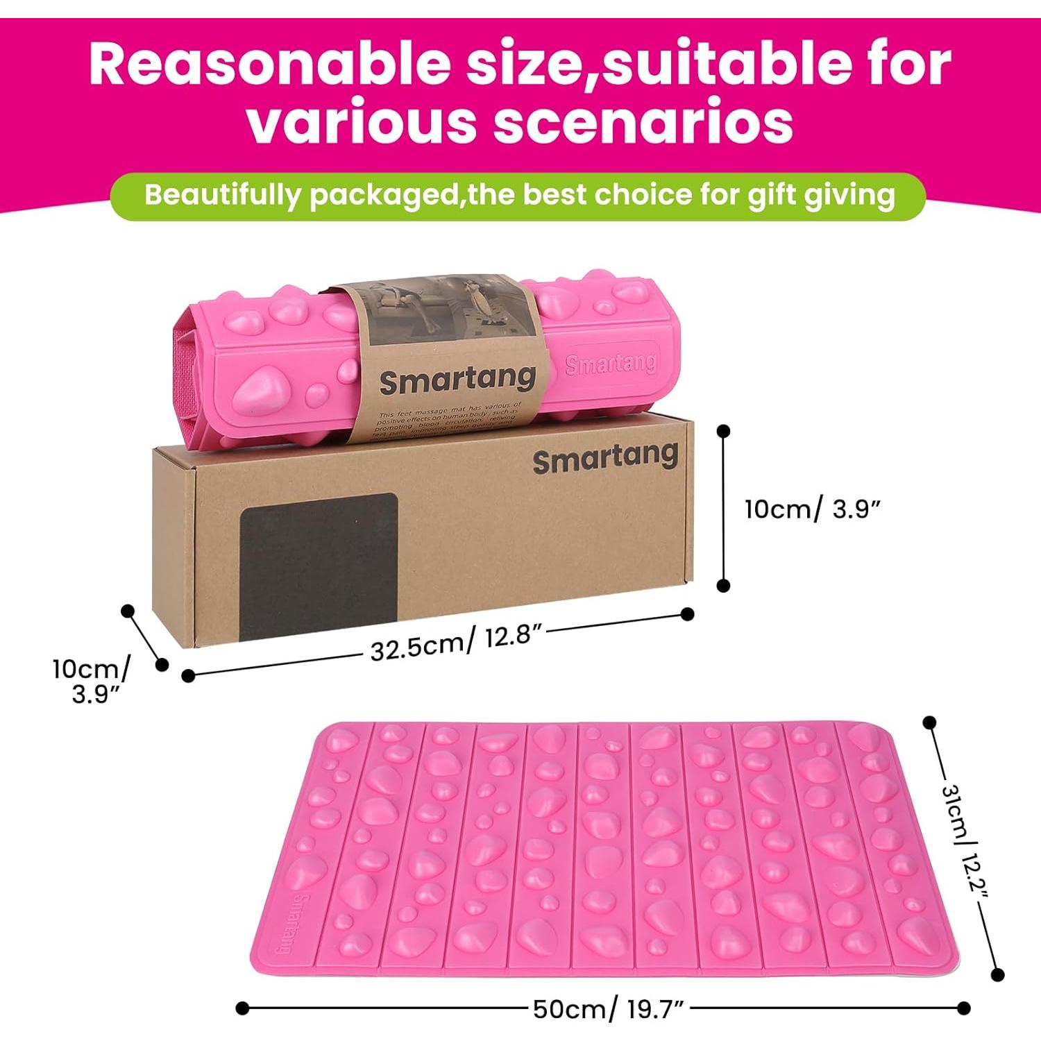 Alfombrilla de Acupresión Plegable Smartang Rosa 50x30cm