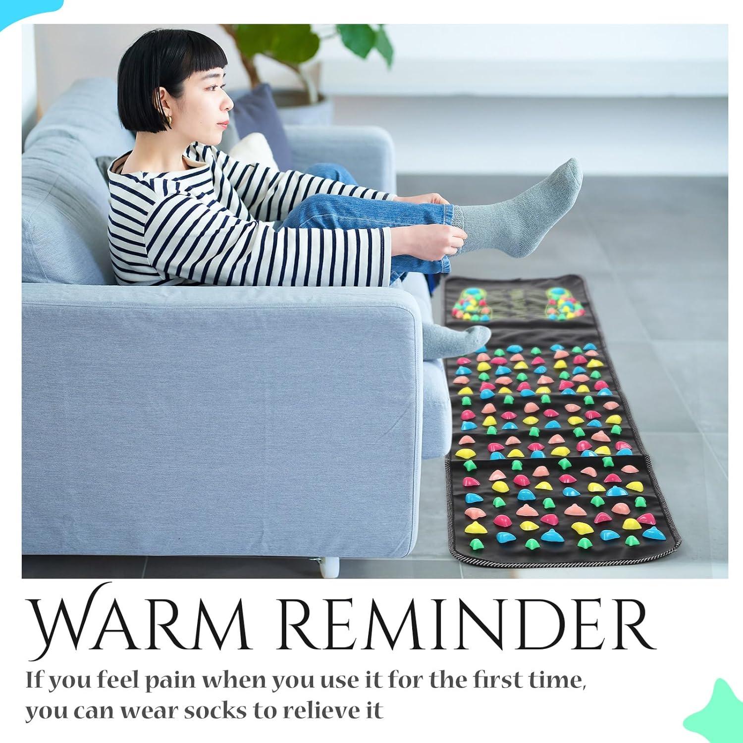 Alfombrilla de Masaje para Pies BBTO 140x35 cm Acupresión