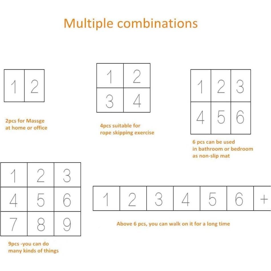 Alfombrilla de Acupresión YOBEYI para Masaje de Pies - Antideslizante 30x40.6 cm - 2 Piezas Verde