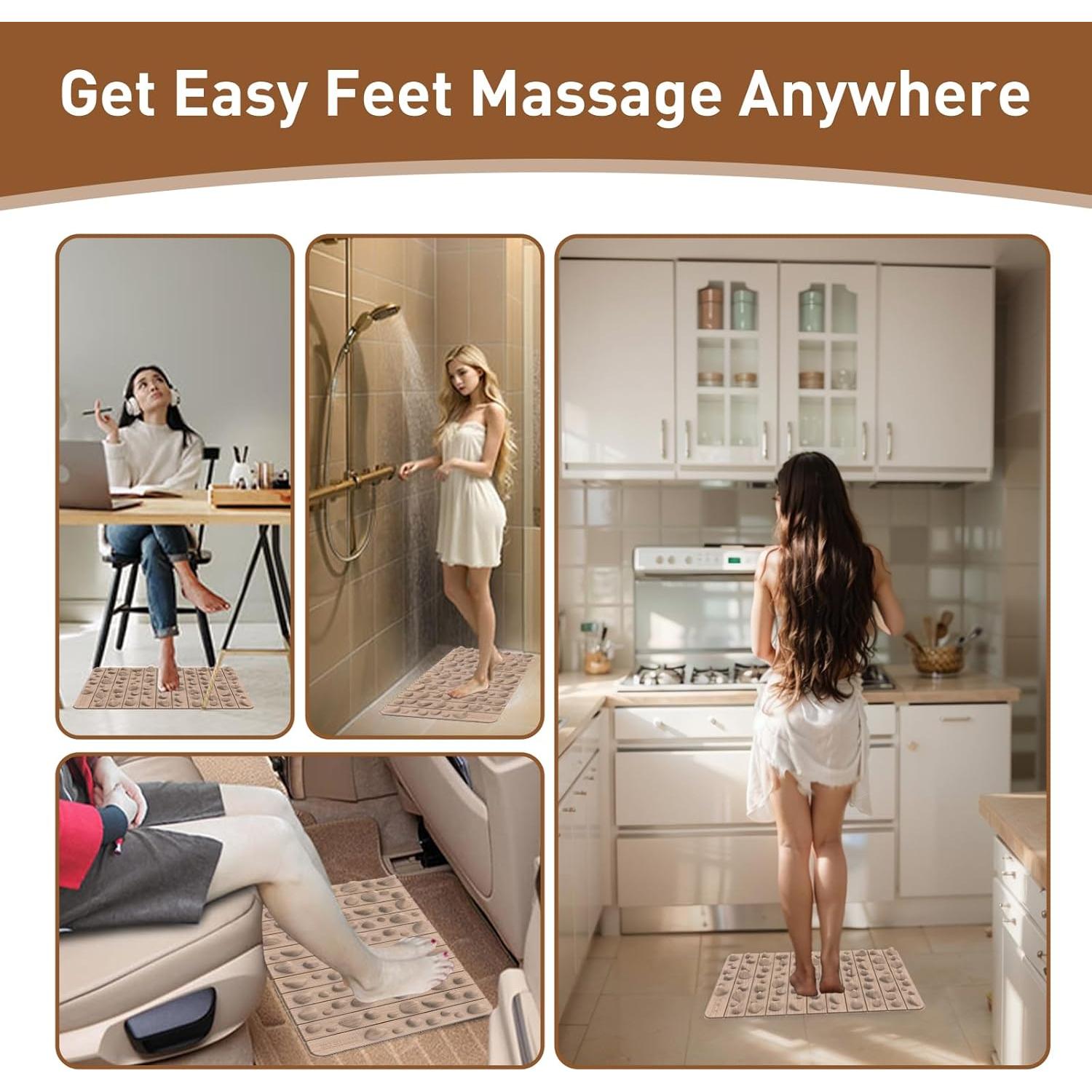 Alfombrilla de Masaje para Pies Huizhou 50x30 cm Antifatiga