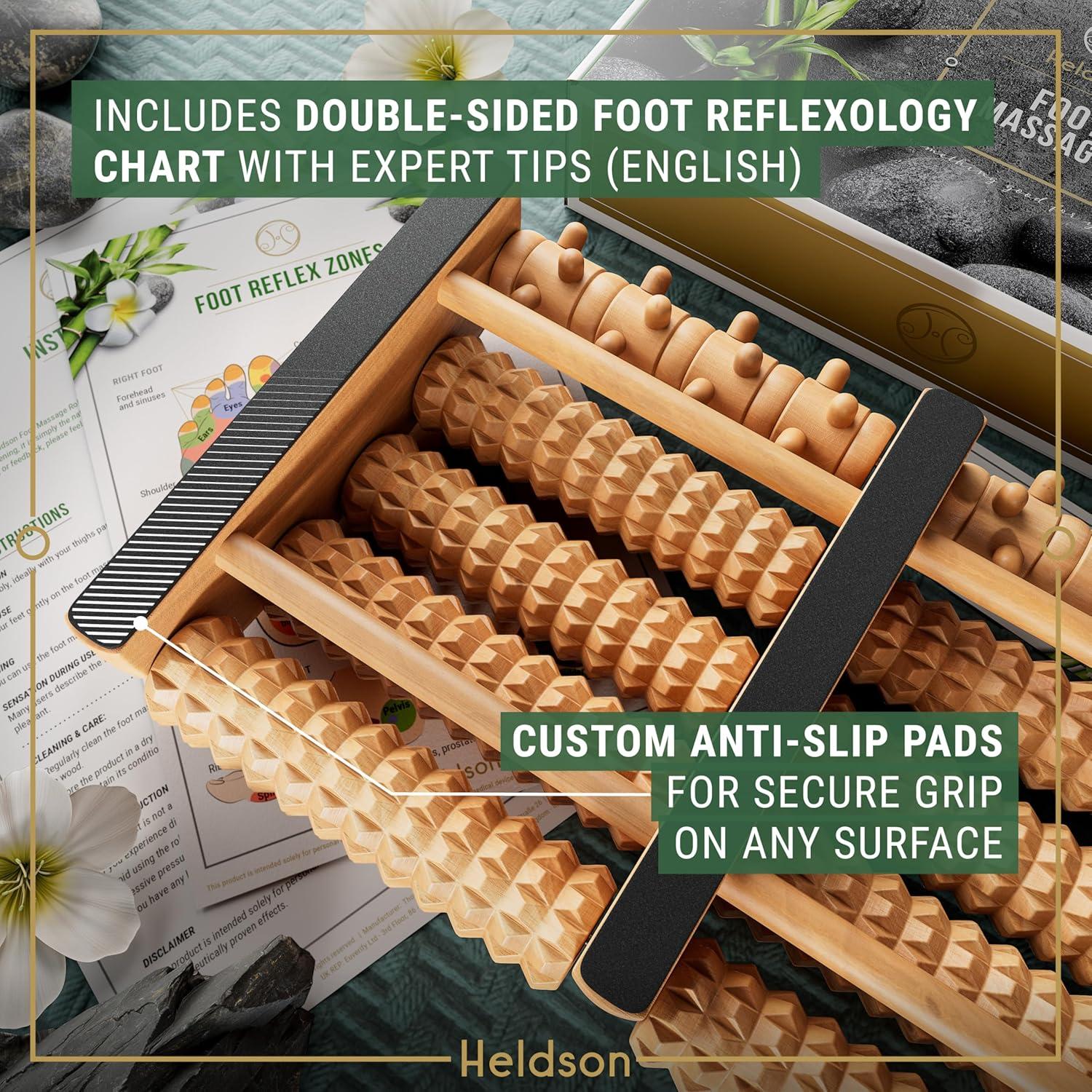 Rodillo de Masaje para Pies HELDSON - Alivio Fascitis Plantar