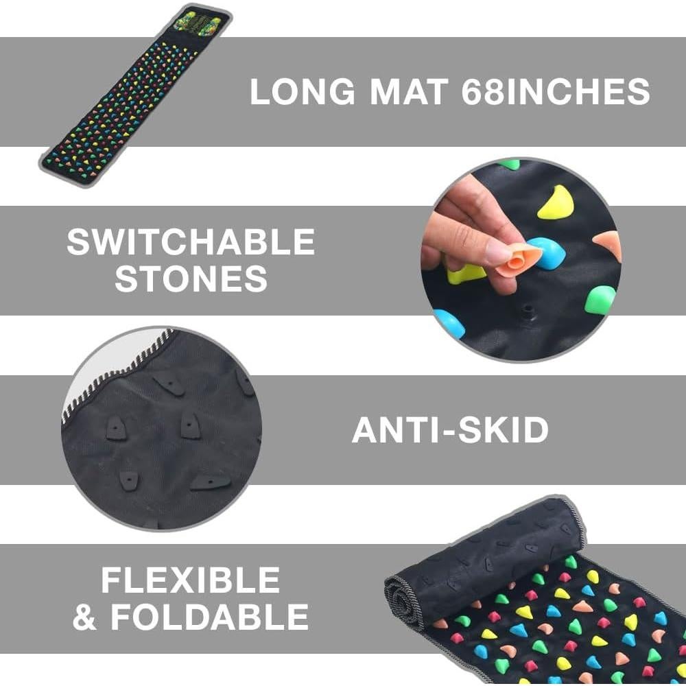 Alfombrilla de Masaje para Pies Japard 175x35 cm Acupresión