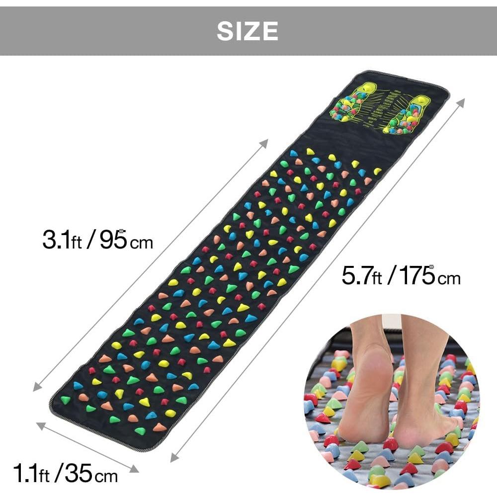 Alfombrilla de Masaje para Pies Japard 175x35 cm Acupresión