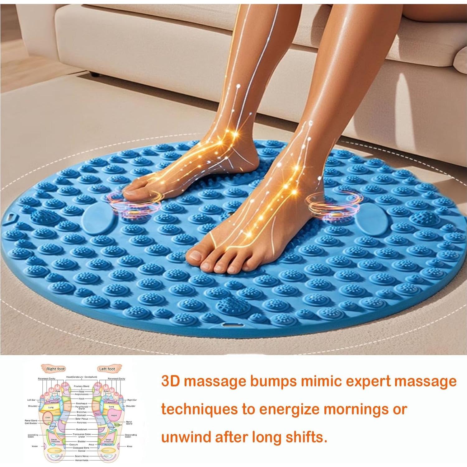 Alfombrilla de Masaje para Pies BIU-01 55x55cm Antifatiga