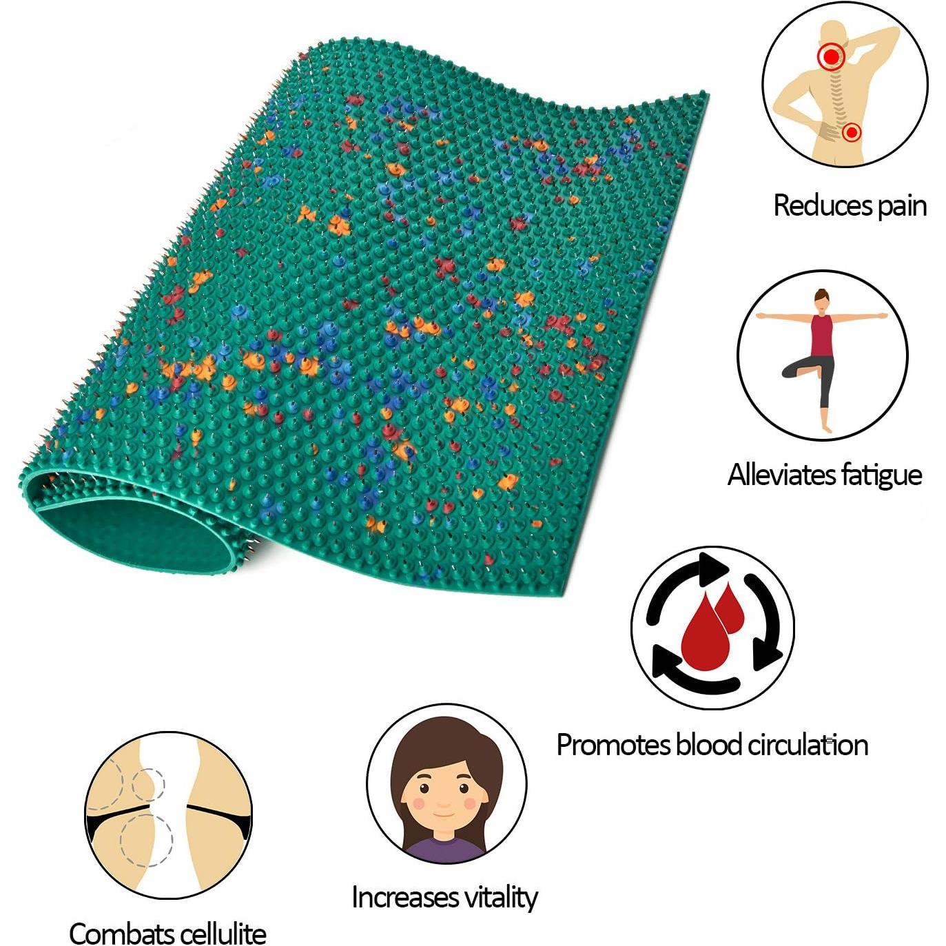 Alfombra de Acupresión Lyapko 27.4x48.3cm con 2710 Agujas
